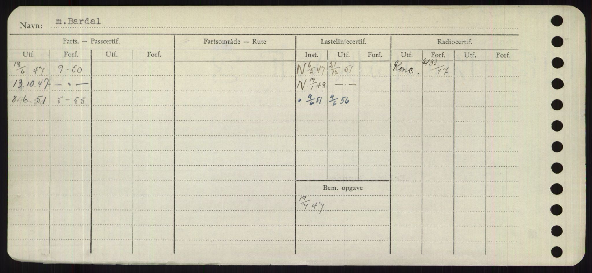 Sjøfartsdirektoratet med forløpere, Skipsmålingen, AV/RA-S-1627/H/Hd/L0003: Fartøy, B-Bev, p. 272