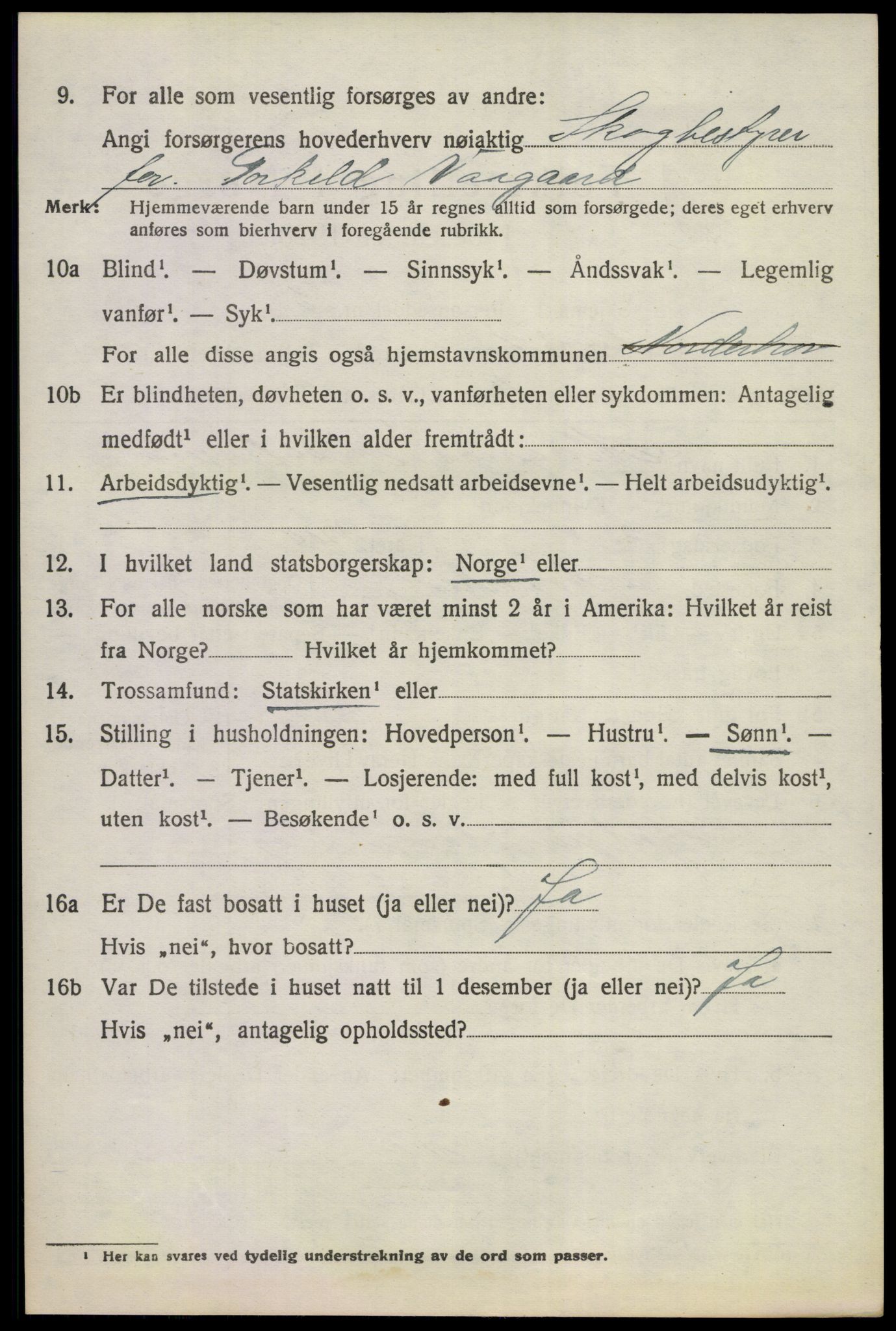 SAKO, 1920 census for Norderhov, 1920, p. 14769