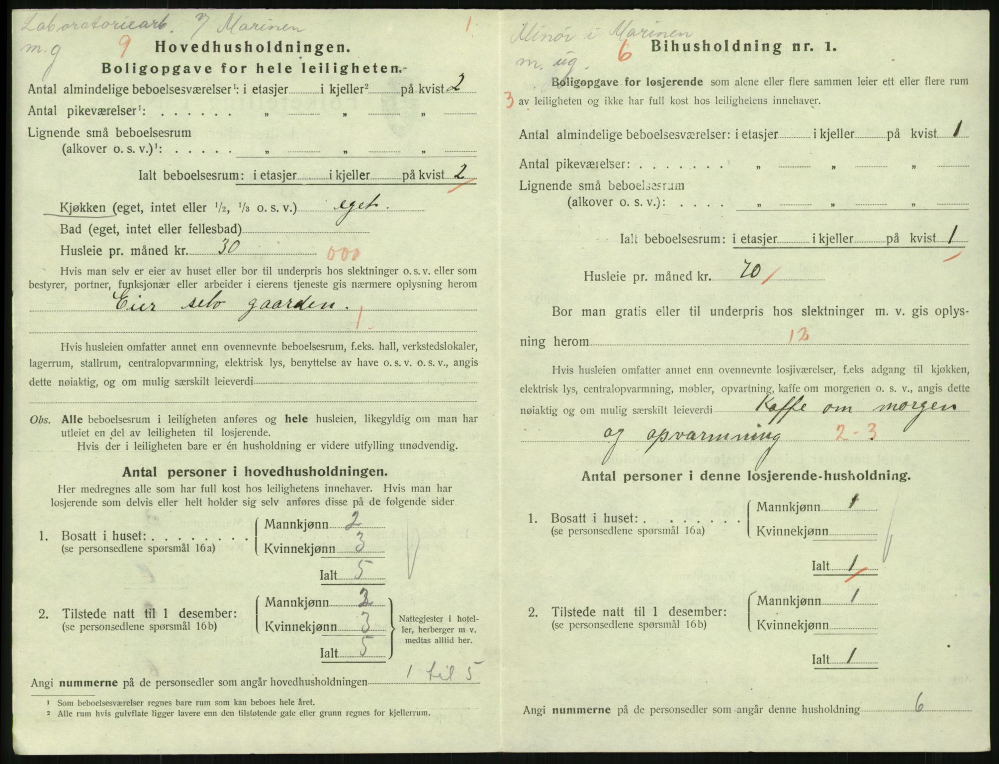 SAKO, 1920 census for Horten, 1920, p. 5172