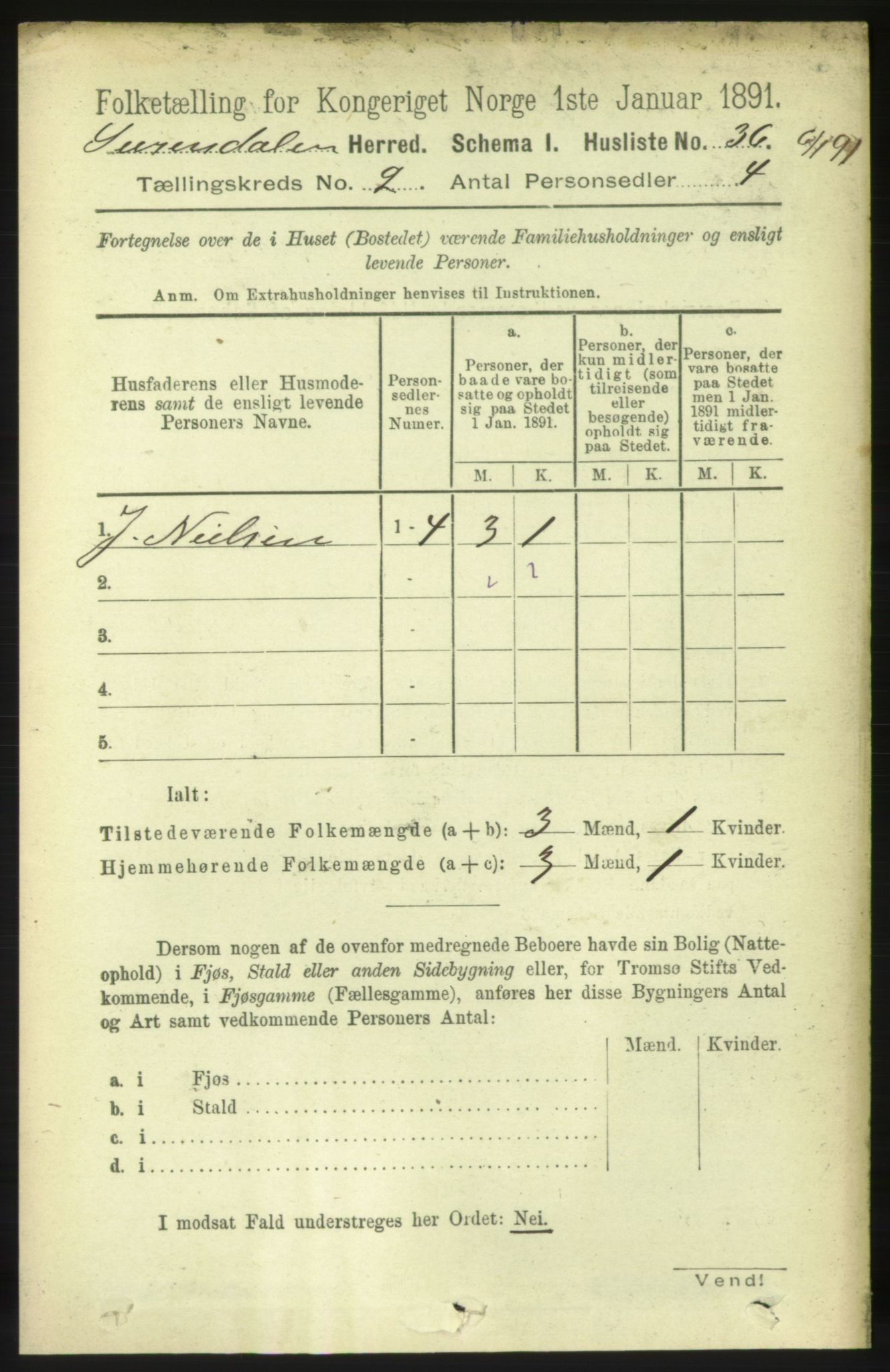 RA, 1891 census for 1566 Surnadal, 1891, p. 506