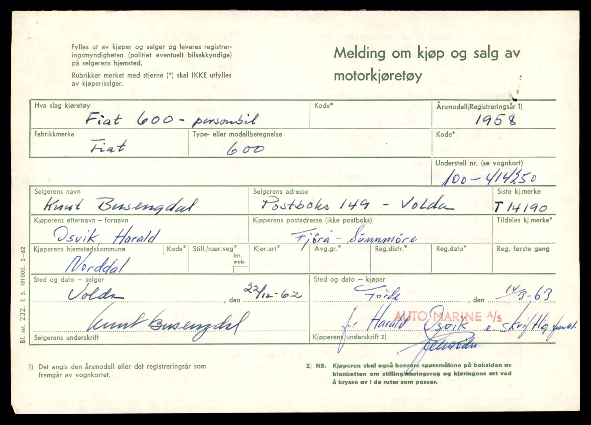 Møre og Romsdal vegkontor - Ålesund trafikkstasjon, AV/SAT-A-4099/F/Fe/L0043: Registreringskort for kjøretøy T 14080 - T 14204, 1927-1998, p. 2923