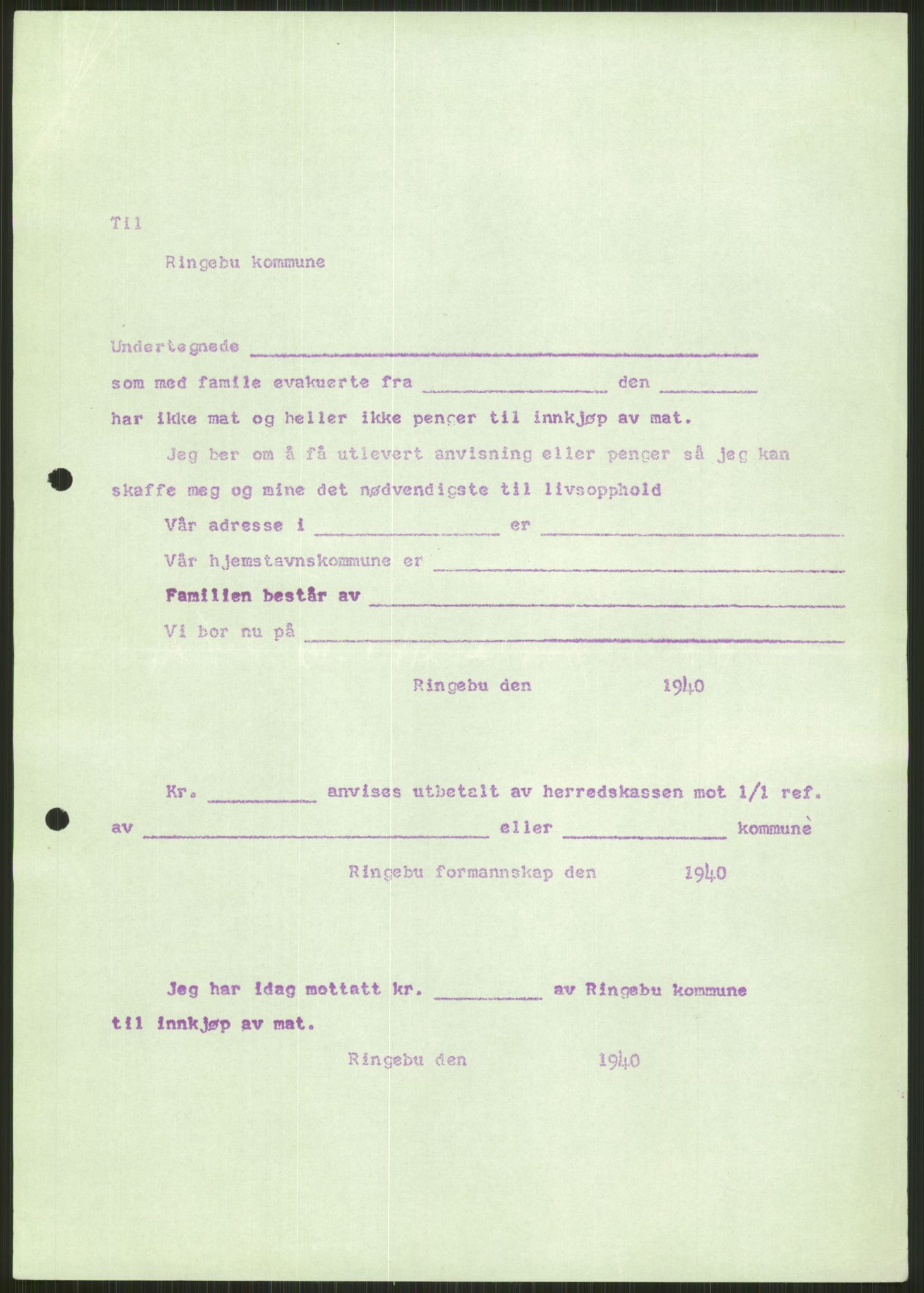 Forsvaret, Forsvarets krigshistoriske avdeling, AV/RA-RAFA-2017/Y/Ya/L0014: II-C-11-31 - Fylkesmenn.  Rapporter om krigsbegivenhetene 1940., 1940, p. 85