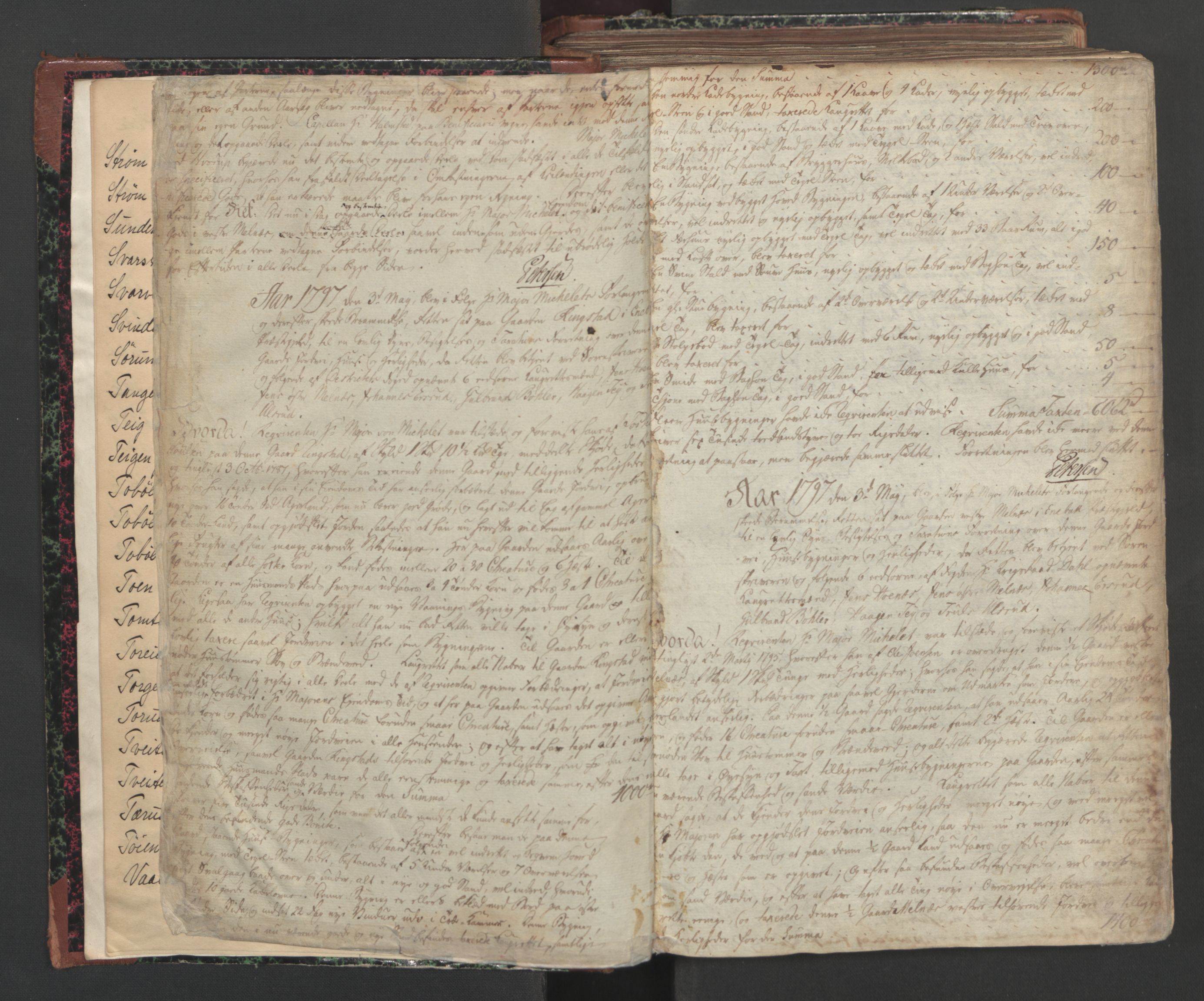 Nedre Romerike sorenskriveri, SAO/A-10469/F/Fc/L0005: Ekstrarettsprotokoll, 1797-1806, p. 1b-2a