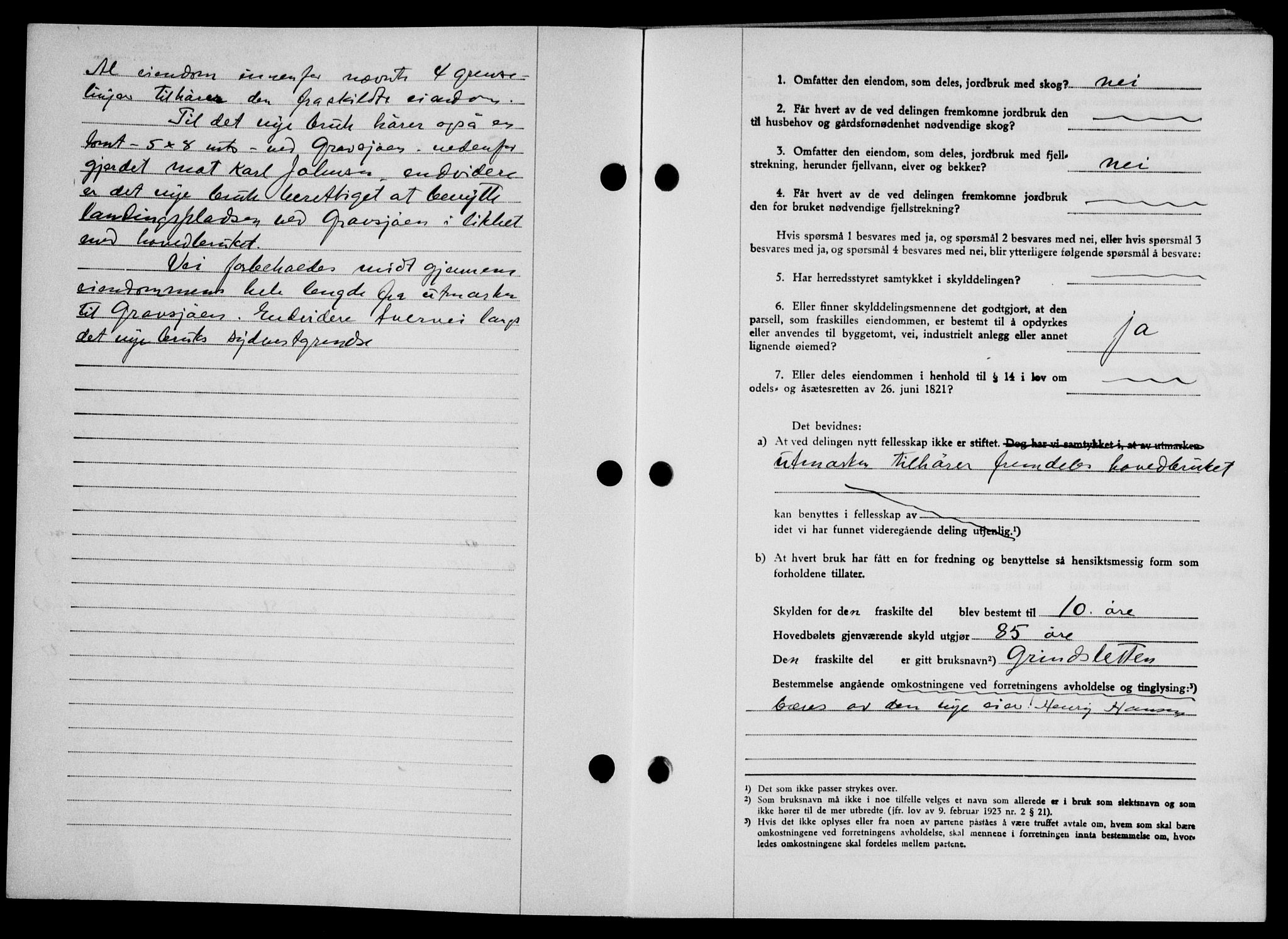Lofoten sorenskriveri, SAT/A-0017/1/2/2C/L0009a: Mortgage book no. 9a, 1941-1942, Diary no: : 208/1942