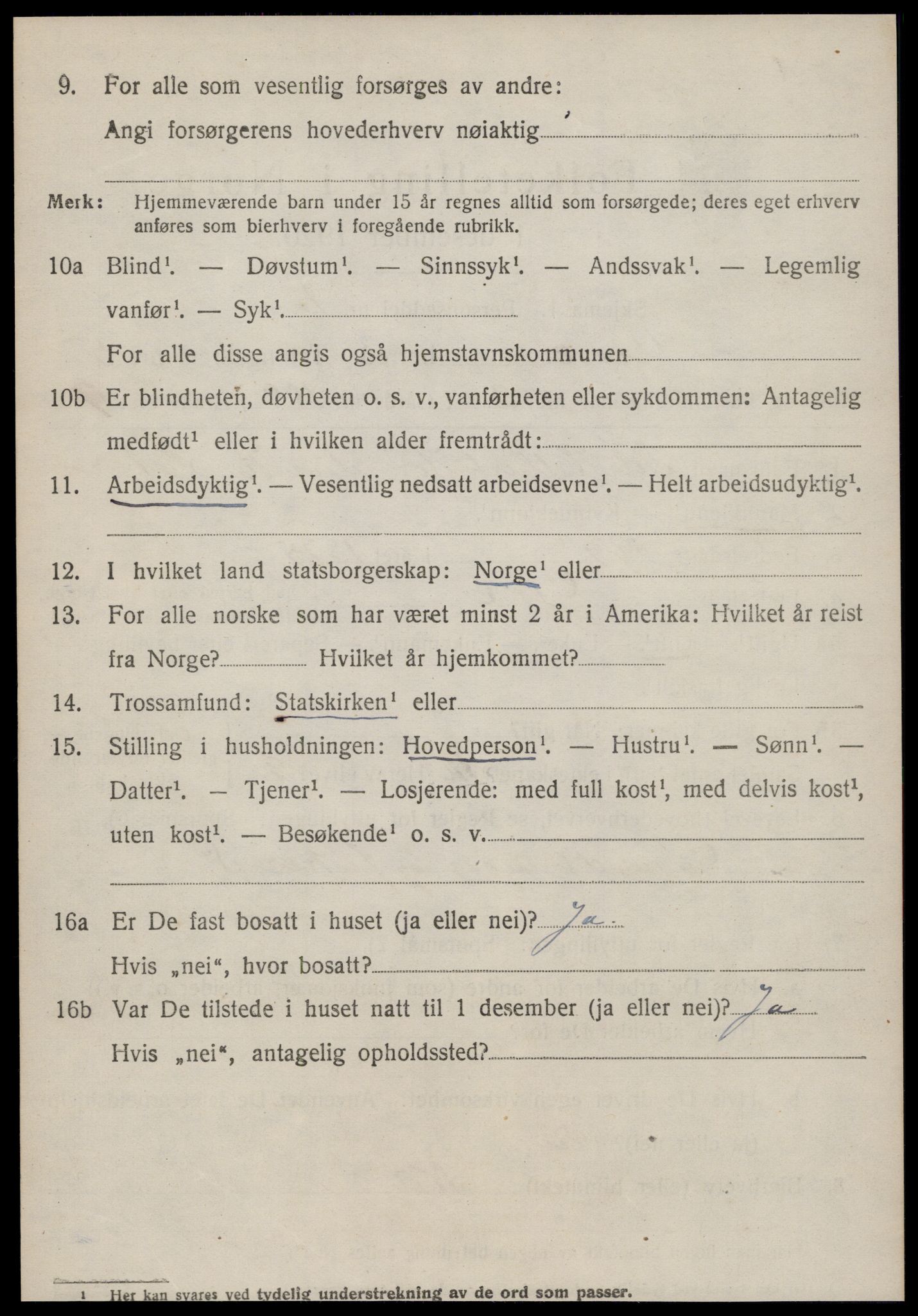 SAT, 1920 census for Giske, 1920, p. 3651