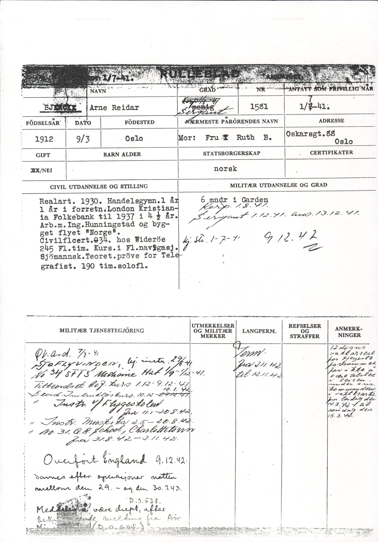 Forsvaret, Forsvarets overkommando/Luftforsvarsstaben, AV/RA-RAFA-4079/P/Pa/L0029: Personellpapirer, 1912, p. 220