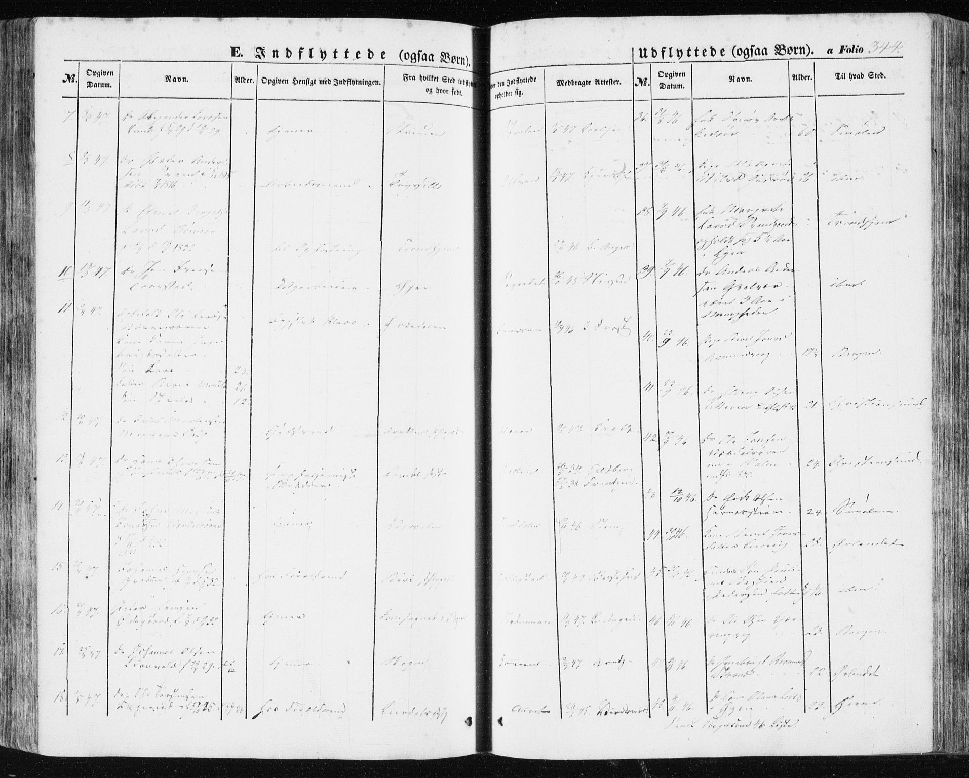 Ministerialprotokoller, klokkerbøker og fødselsregistre - Sør-Trøndelag, AV/SAT-A-1456/634/L0529: Parish register (official) no. 634A05, 1843-1851, p. 344