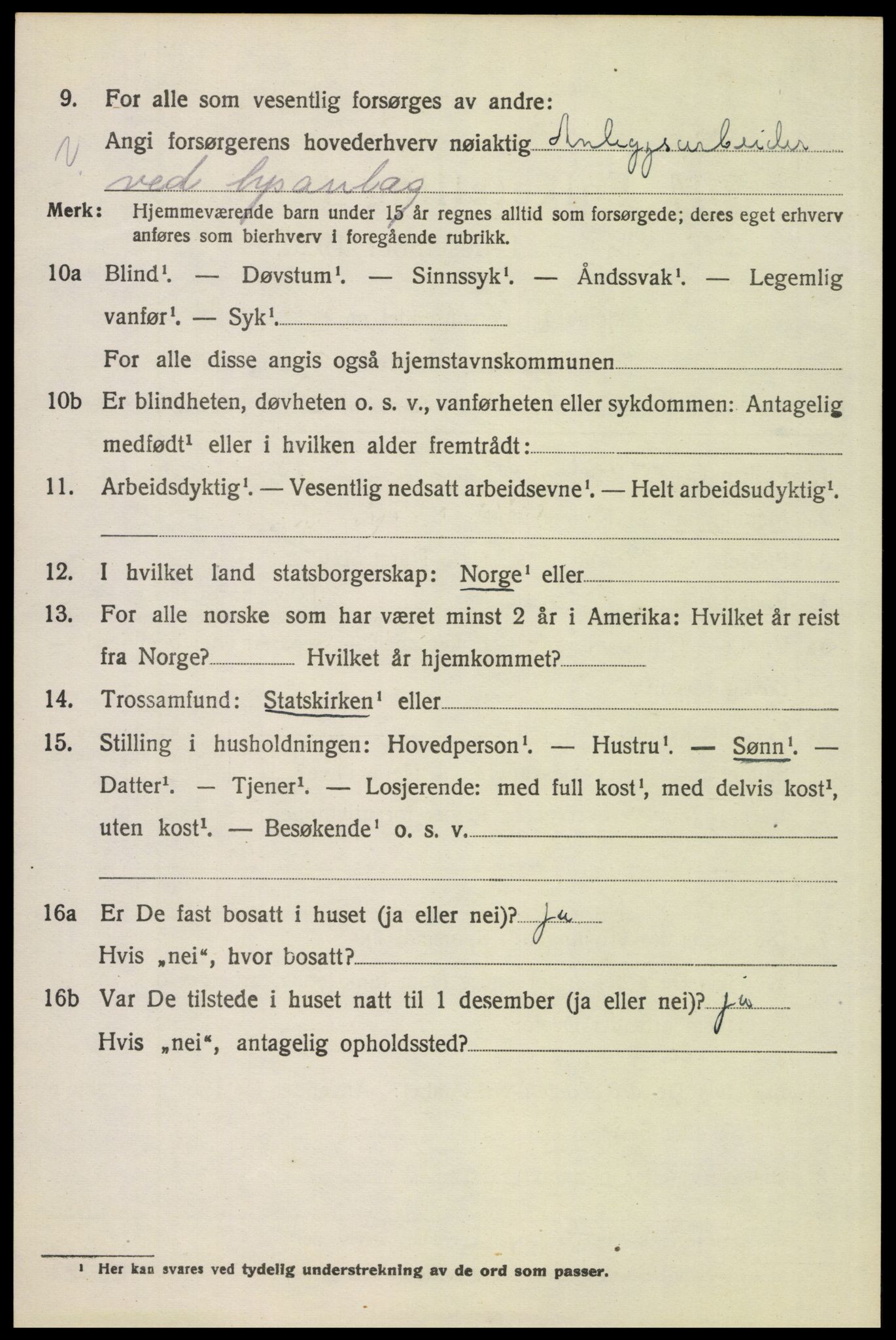 SAH, 1920 census for Grue, 1920, p. 4278