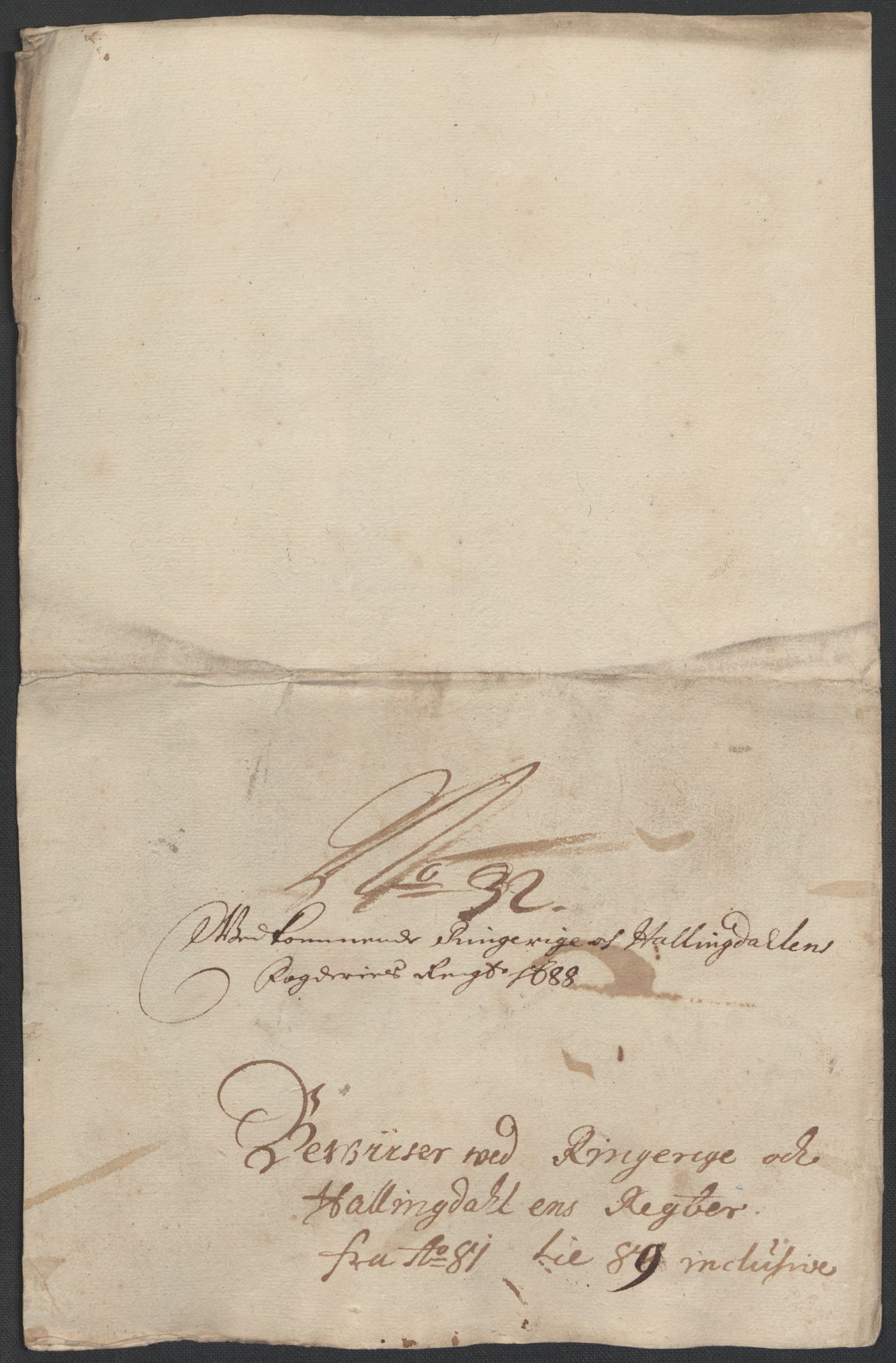 Rentekammeret inntil 1814, Reviderte regnskaper, Fogderegnskap, AV/RA-EA-4092/R21/L1447: Fogderegnskap Ringerike og Hallingdal, 1687-1689, p. 255