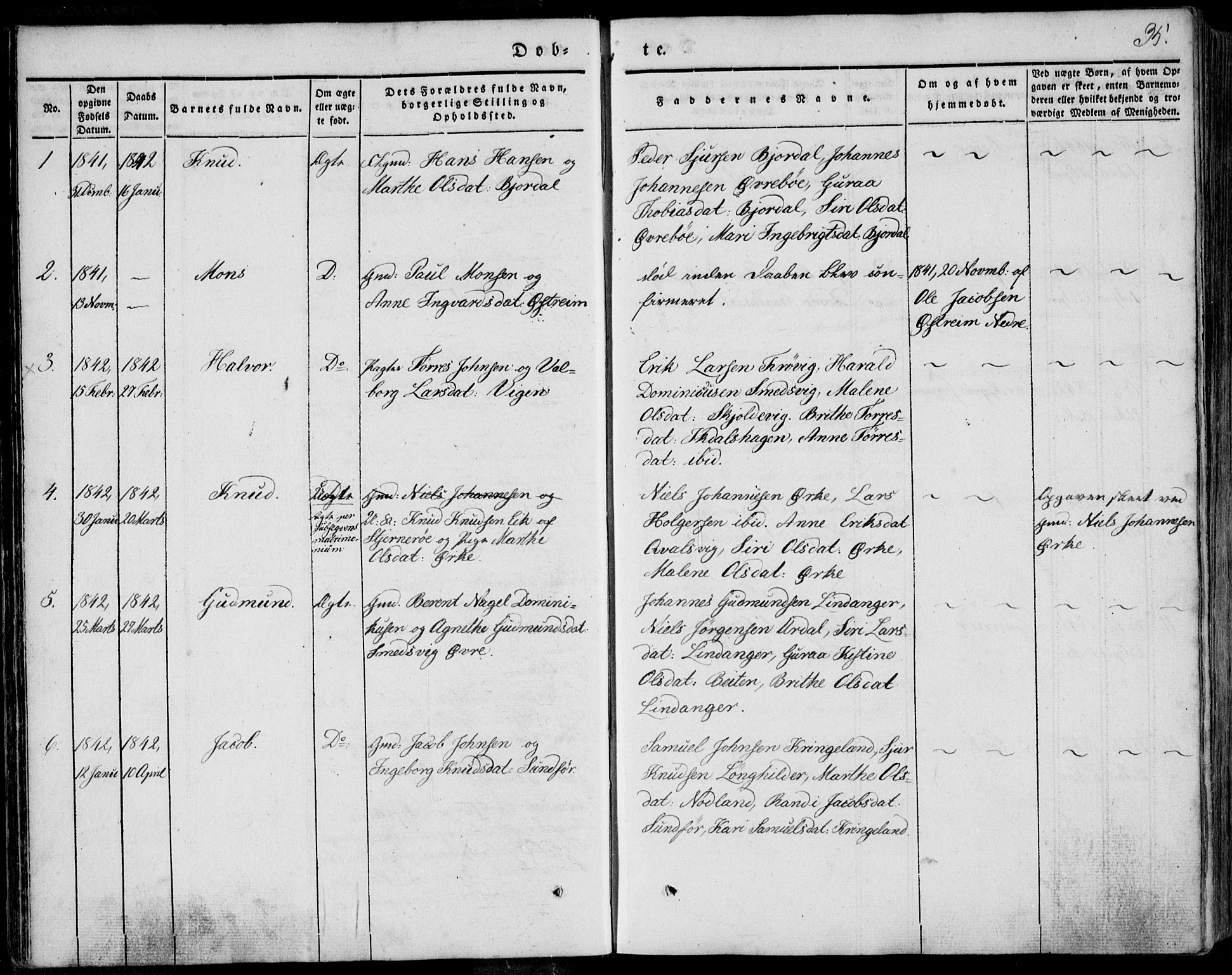 Skjold sokneprestkontor, AV/SAST-A-101847/H/Ha/Haa/L0006: Parish register (official) no. A 6.1, 1835-1858, p. 35