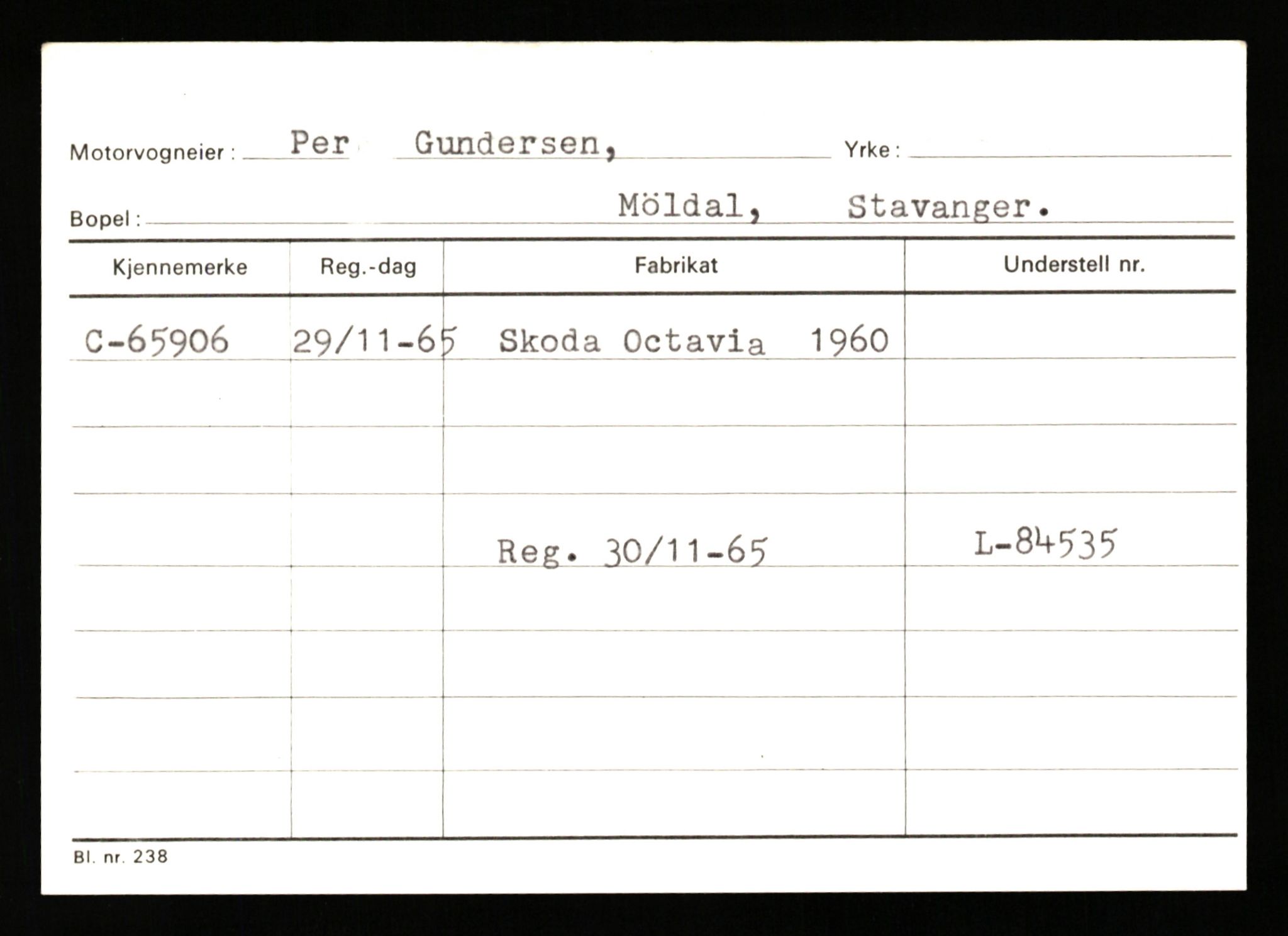 Stavanger trafikkstasjon, AV/SAST-A-101942/0/G/L0007: Registreringsnummer: 49019 - 67460, 1930-1971, p. 3063