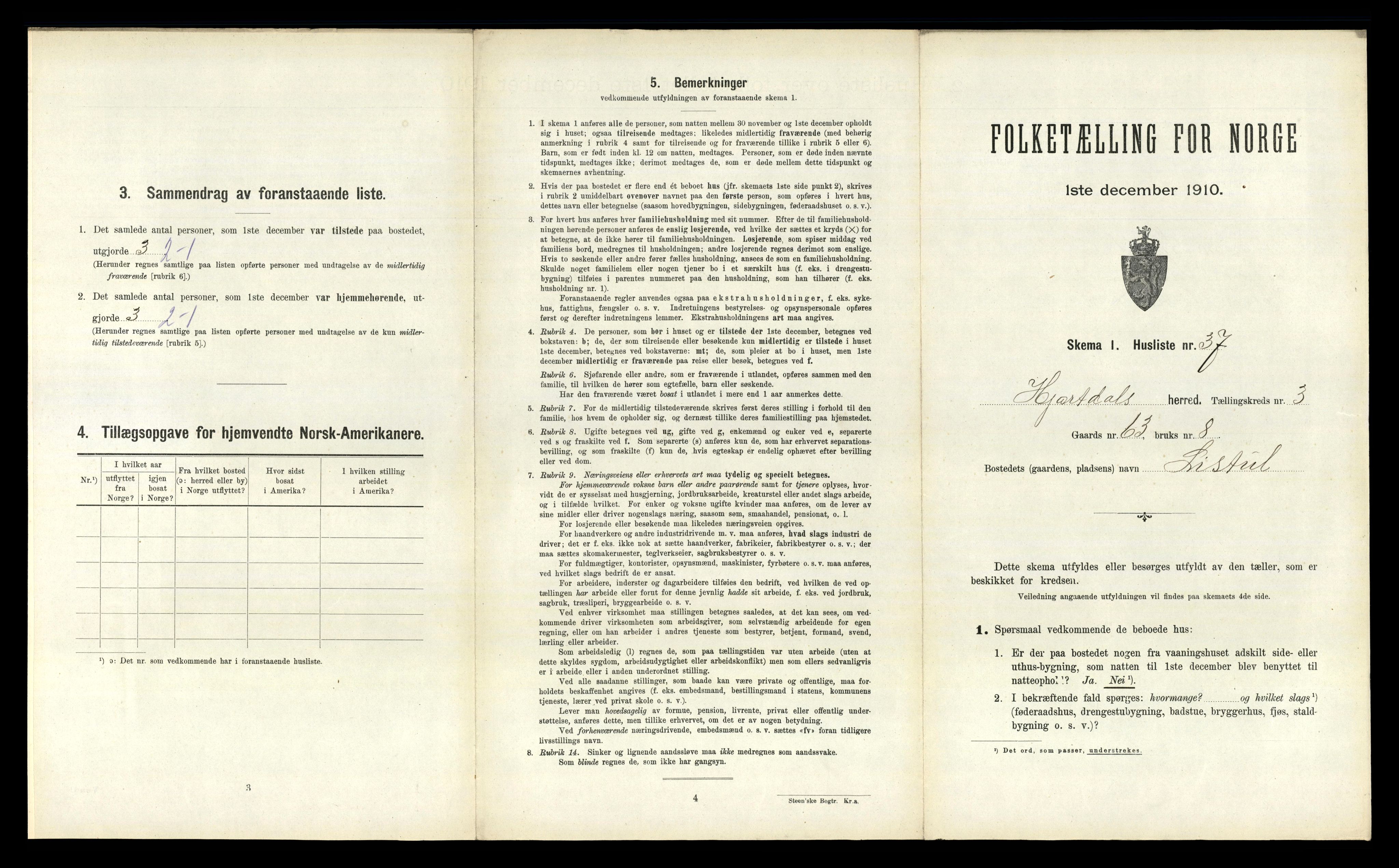 RA, 1910 census for Hjartdal, 1910, p. 394