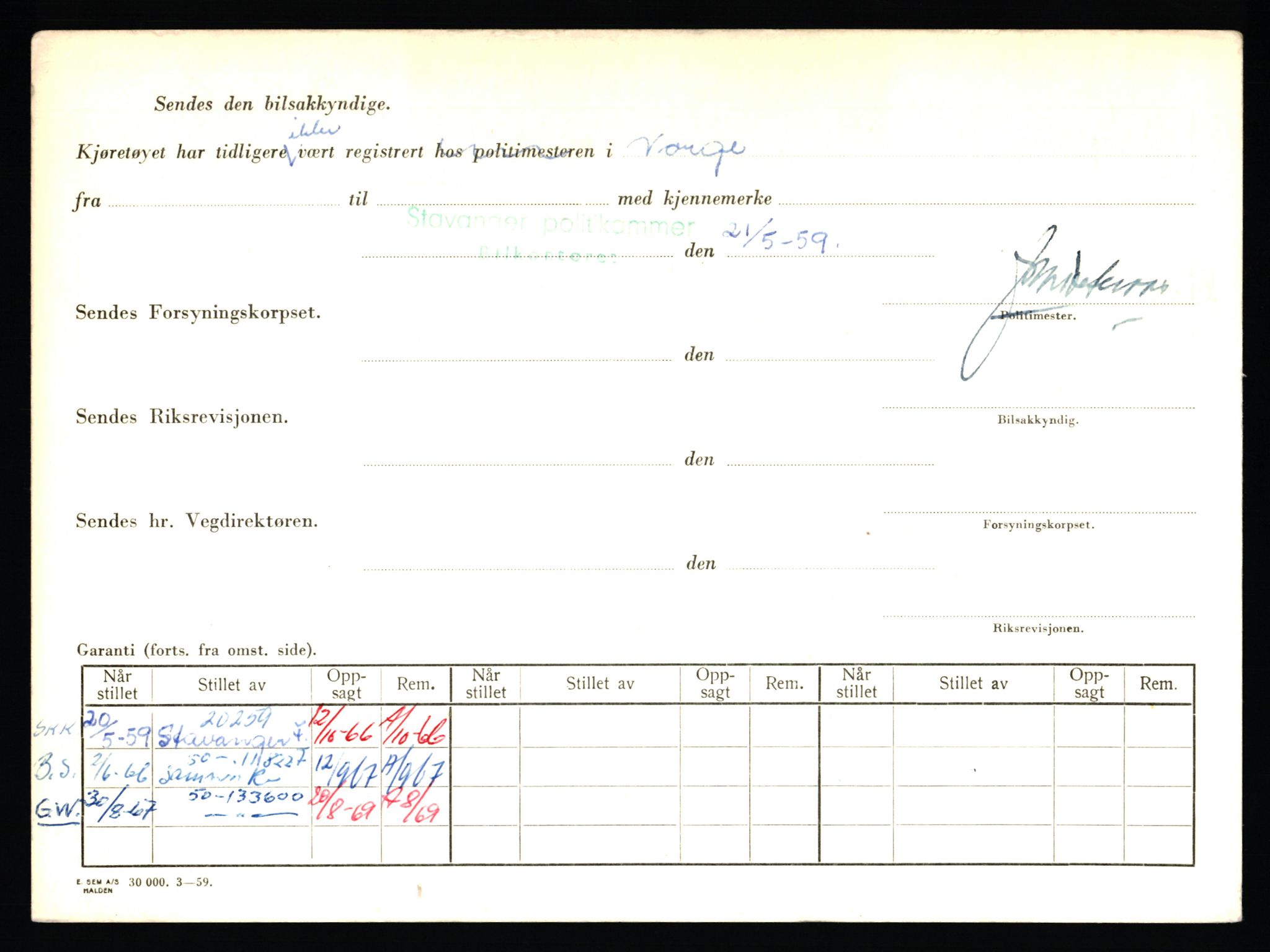 Stavanger trafikkstasjon, AV/SAST-A-101942/0/F/L0006: L-1700 - L-2149, 1930-1971, p. 206