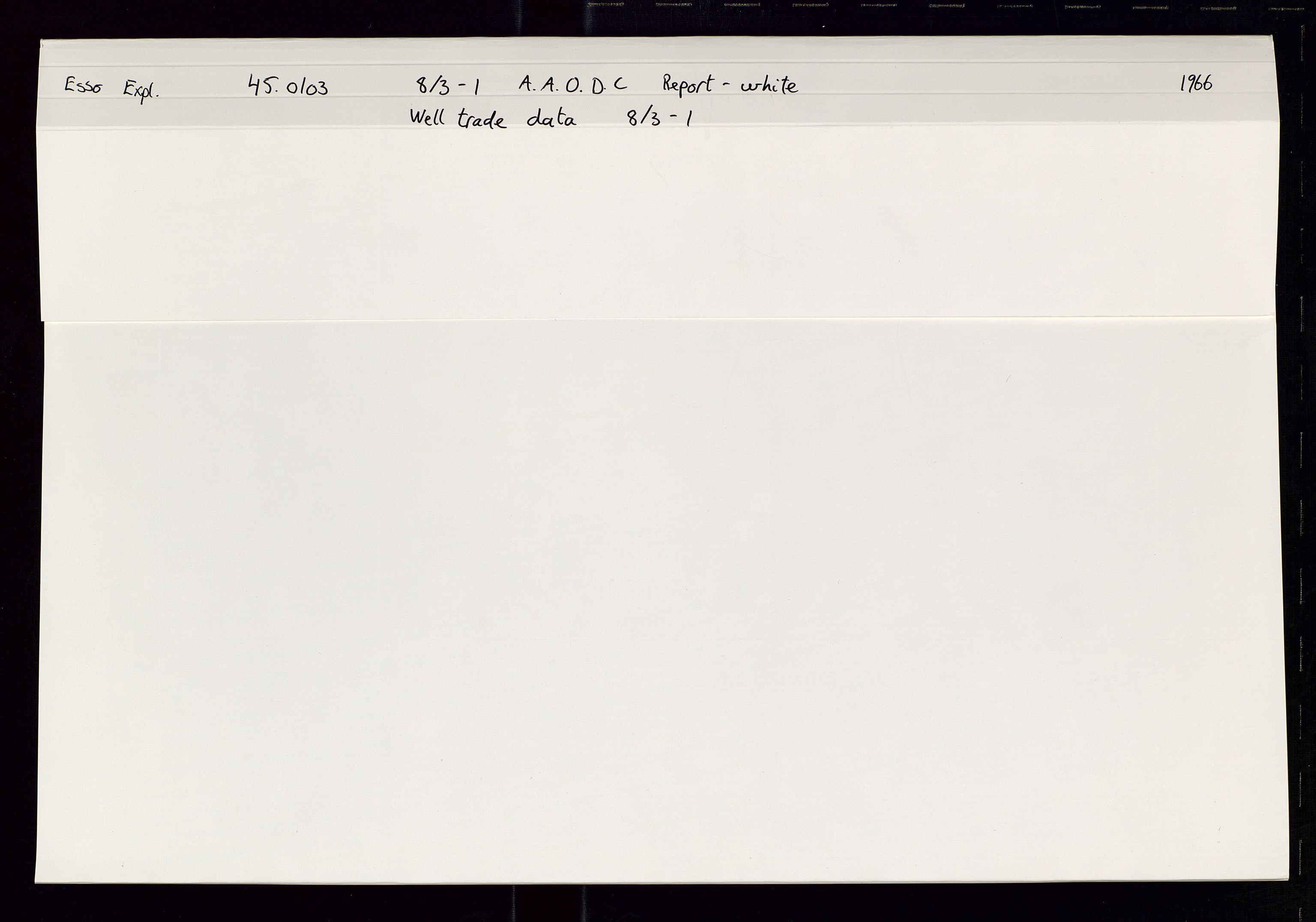 Pa 1512 - Esso Exploration and Production Norway Inc., SAST/A-101917/E/Ea/L0013: Well 25/10-3 og Well 8/3-1, 1966-1975, p. 2