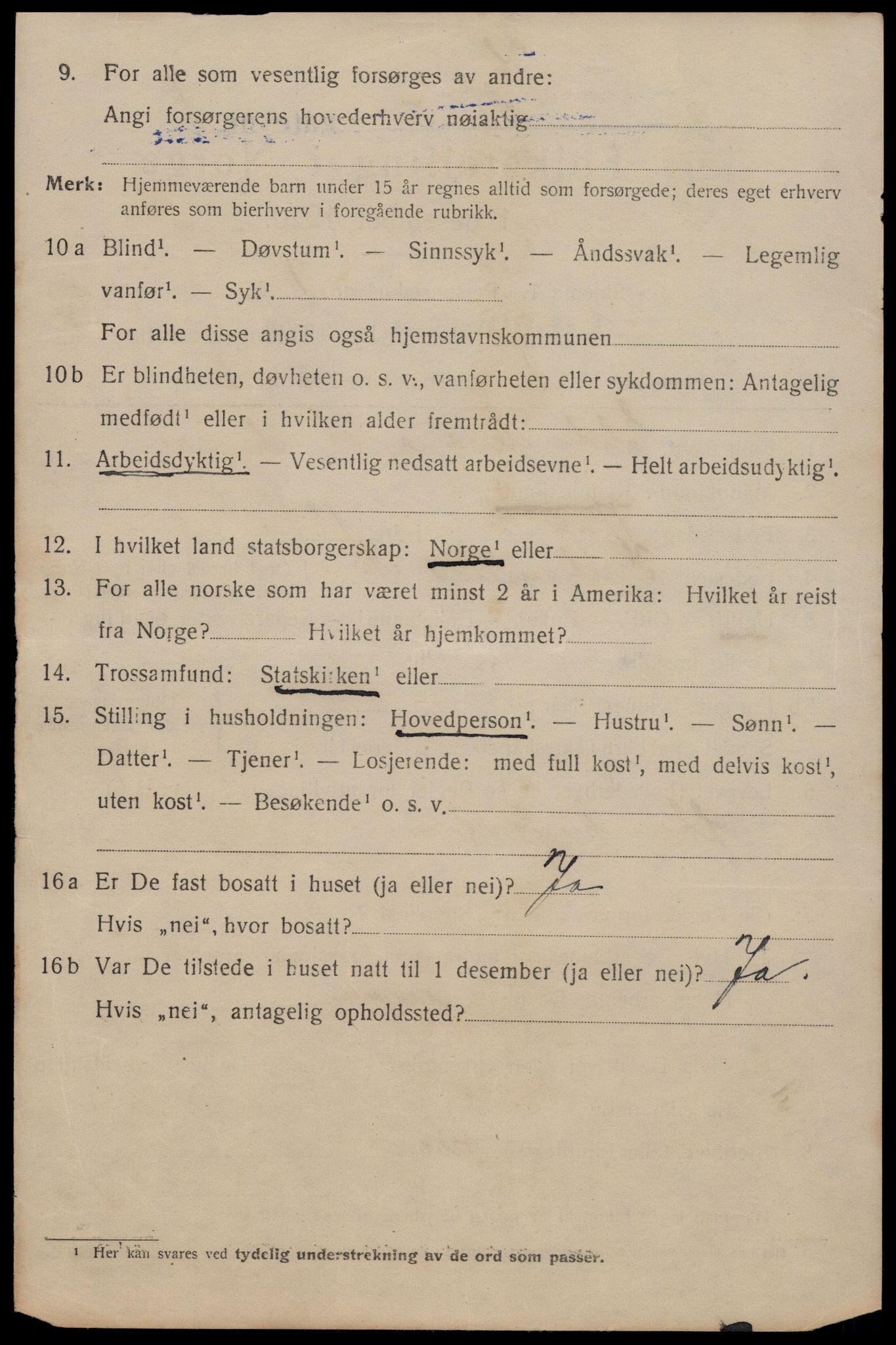 SAT, 1920 census for Trondheim, 1920, p. 84531