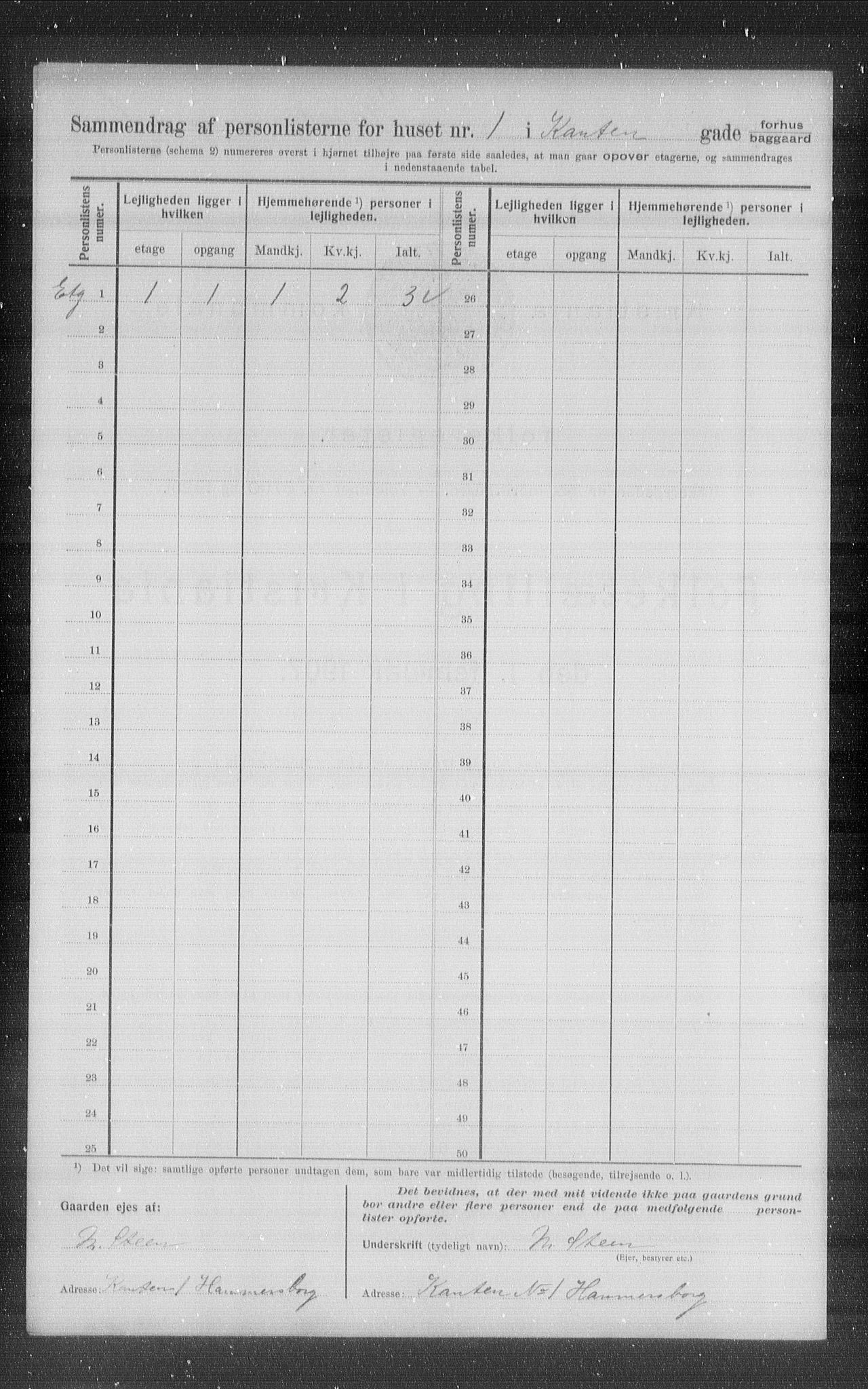 OBA, Municipal Census 1907 for Kristiania, 1907, p. 24539