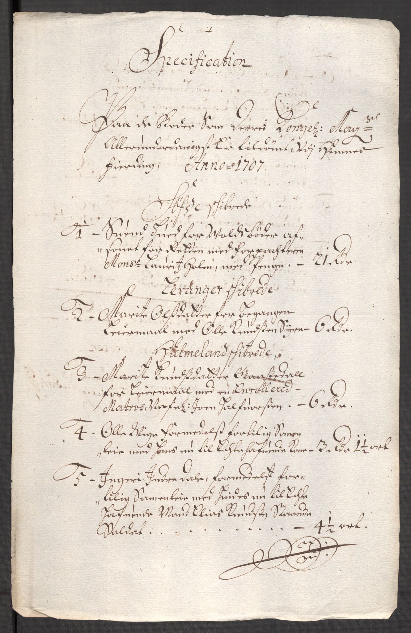 Rentekammeret inntil 1814, Reviderte regnskaper, Fogderegnskap, AV/RA-EA-4092/R47/L2861: Fogderegnskap Ryfylke, 1706-1709, p. 126