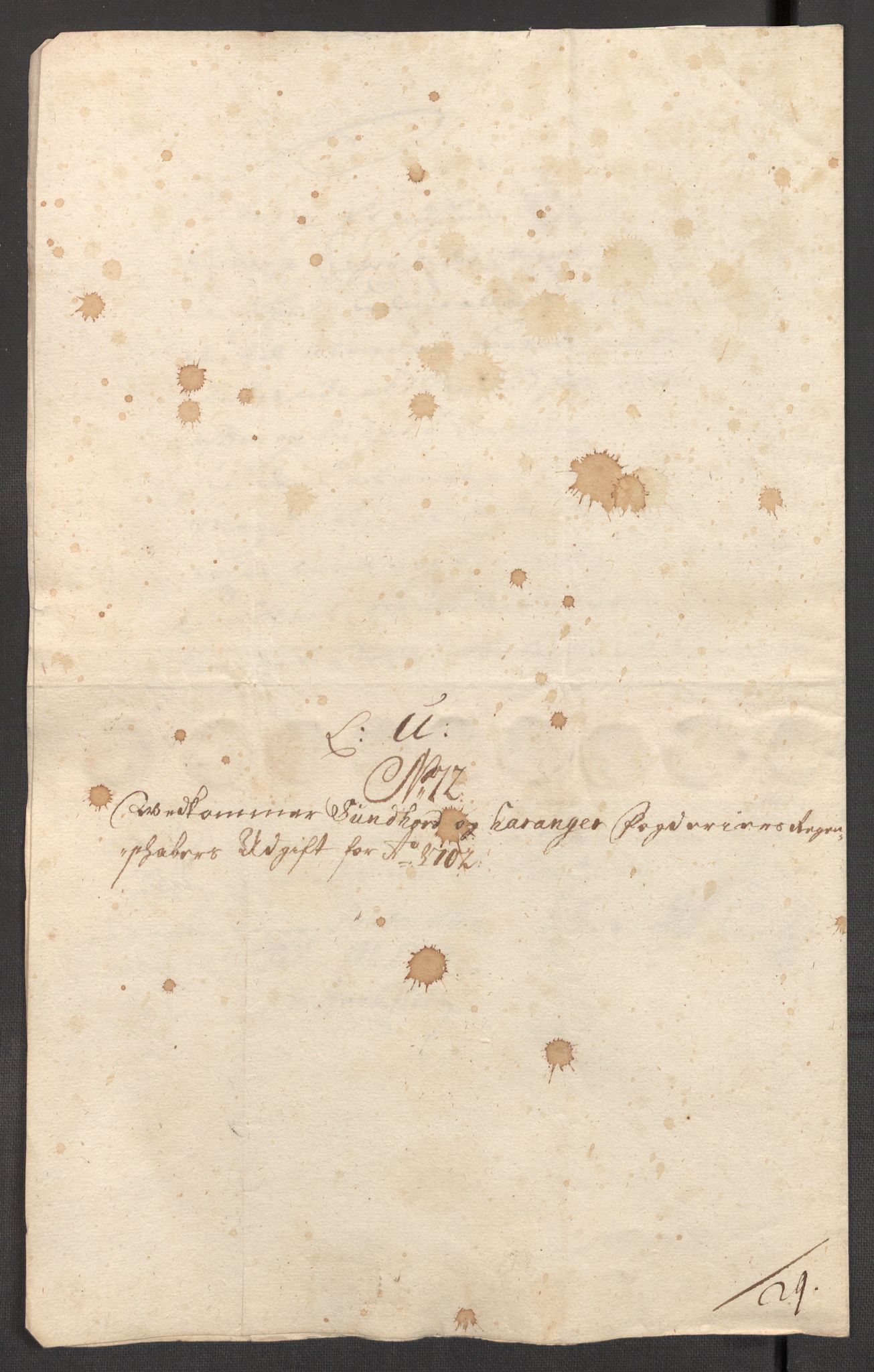 Rentekammeret inntil 1814, Reviderte regnskaper, Fogderegnskap, AV/RA-EA-4092/R48/L2980: Fogderegnskap Sunnhordland og Hardanger, 1702, p. 232