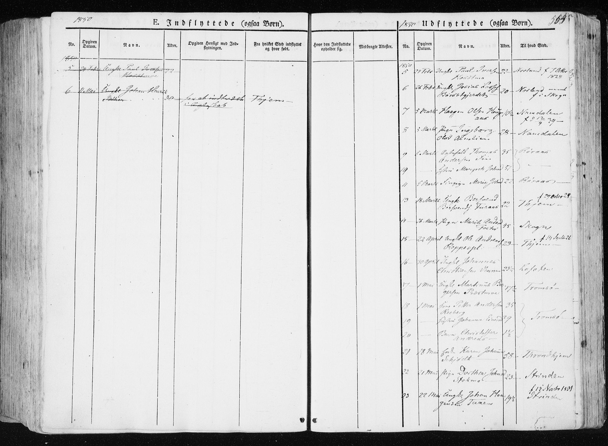 Ministerialprotokoller, klokkerbøker og fødselsregistre - Nord-Trøndelag, SAT/A-1458/709/L0074: Parish register (official) no. 709A14, 1845-1858, p. 554