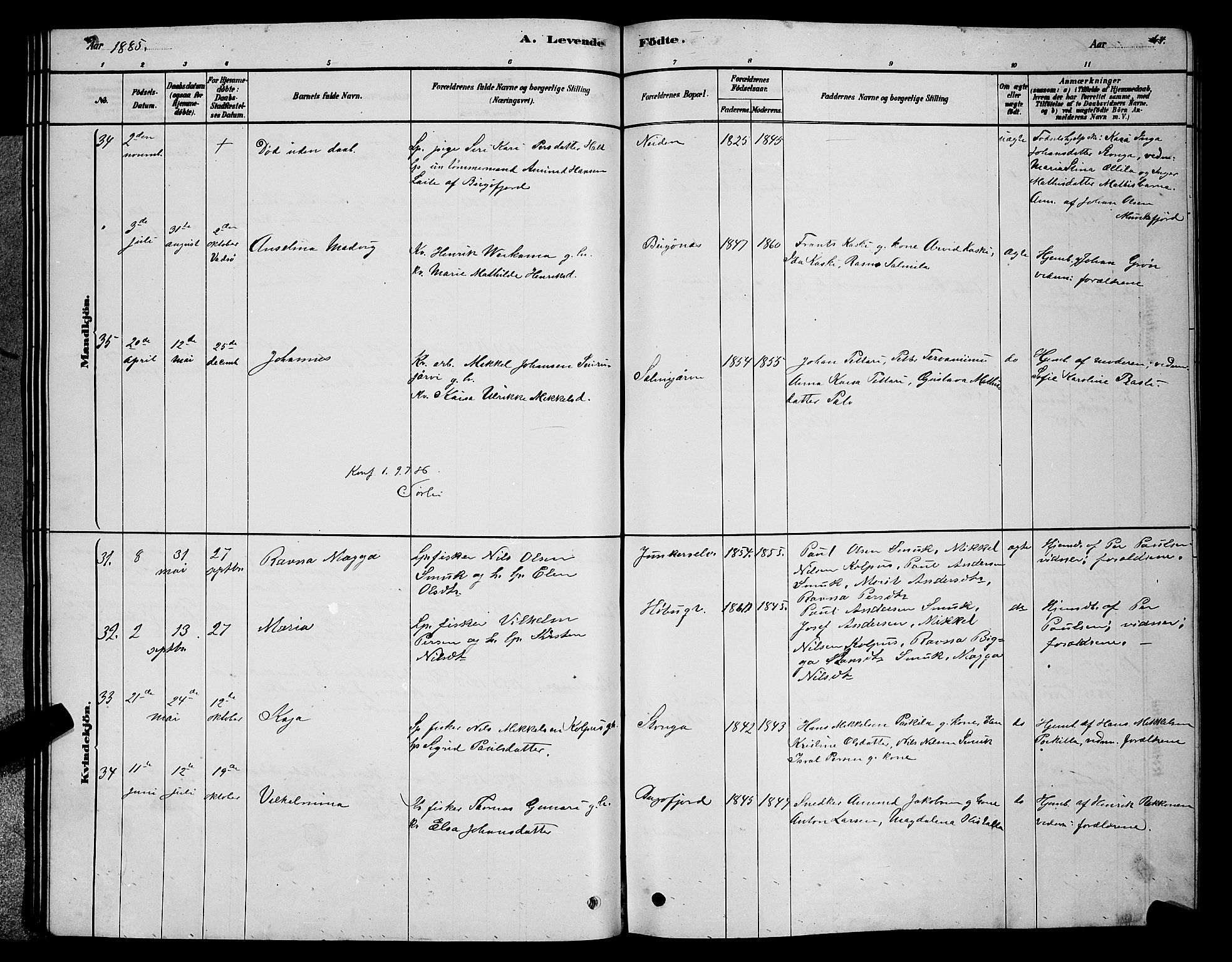 Sør-Varanger sokneprestkontor, AV/SATØ-S-1331/H/Hb/L0003klokker: Parish register (copy) no. 3, 1878-1891, p. 64