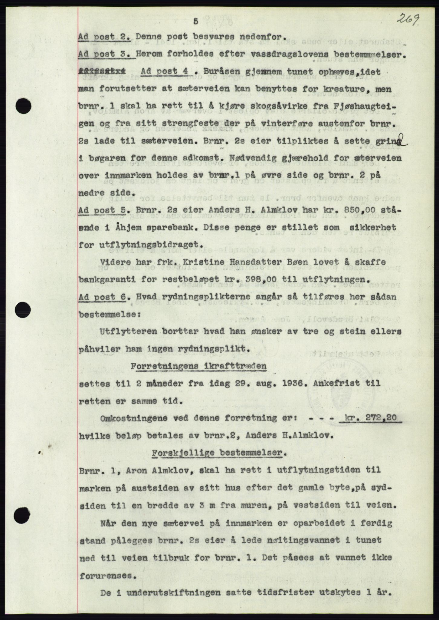 Søre Sunnmøre sorenskriveri, AV/SAT-A-4122/1/2/2C/L0063: Mortgage book no. 57, 1937-1937, Diary no: : 880/1937