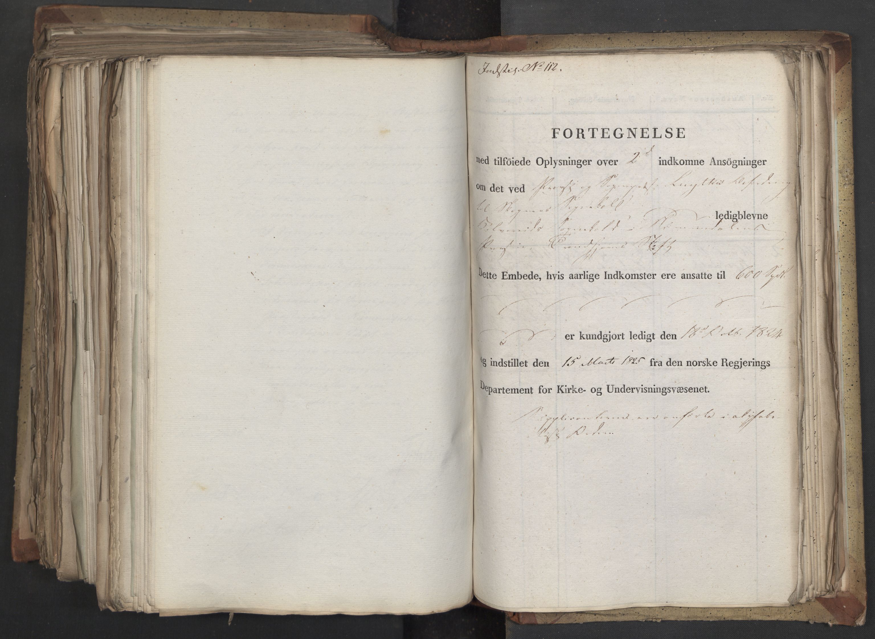 Statsrådsavdelingen i Stockholm, RA/S-1003/D/Da/L0041: Regjeringsinnstillinger nr. 2204-2466, 1825, p. 589