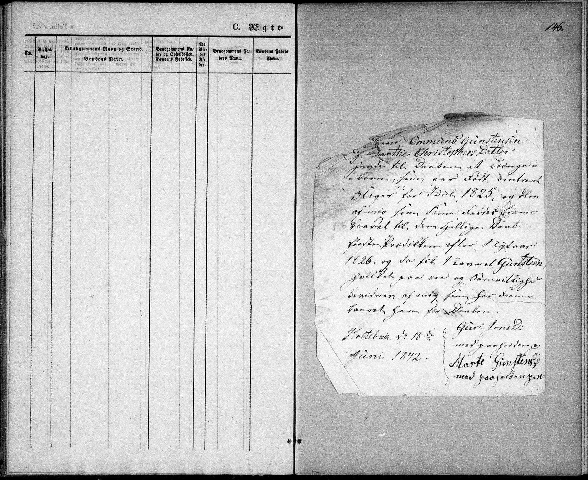 Gjerstad sokneprestkontor, AV/SAK-1111-0014/F/Fa/Fab/L0002: Parish register (official) no. A 2, 1835-1852, p. 146