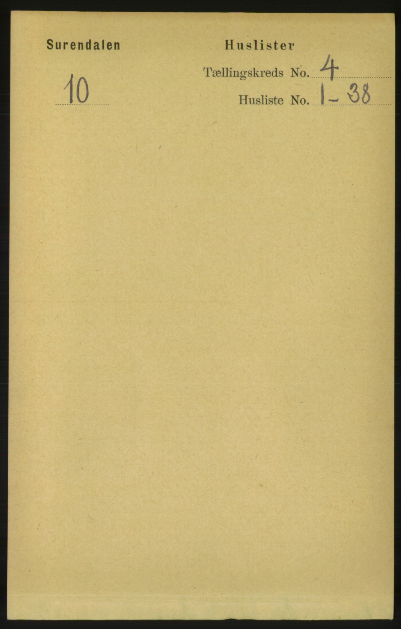 RA, 1891 census for 1566 Surnadal, 1891, p. 1022