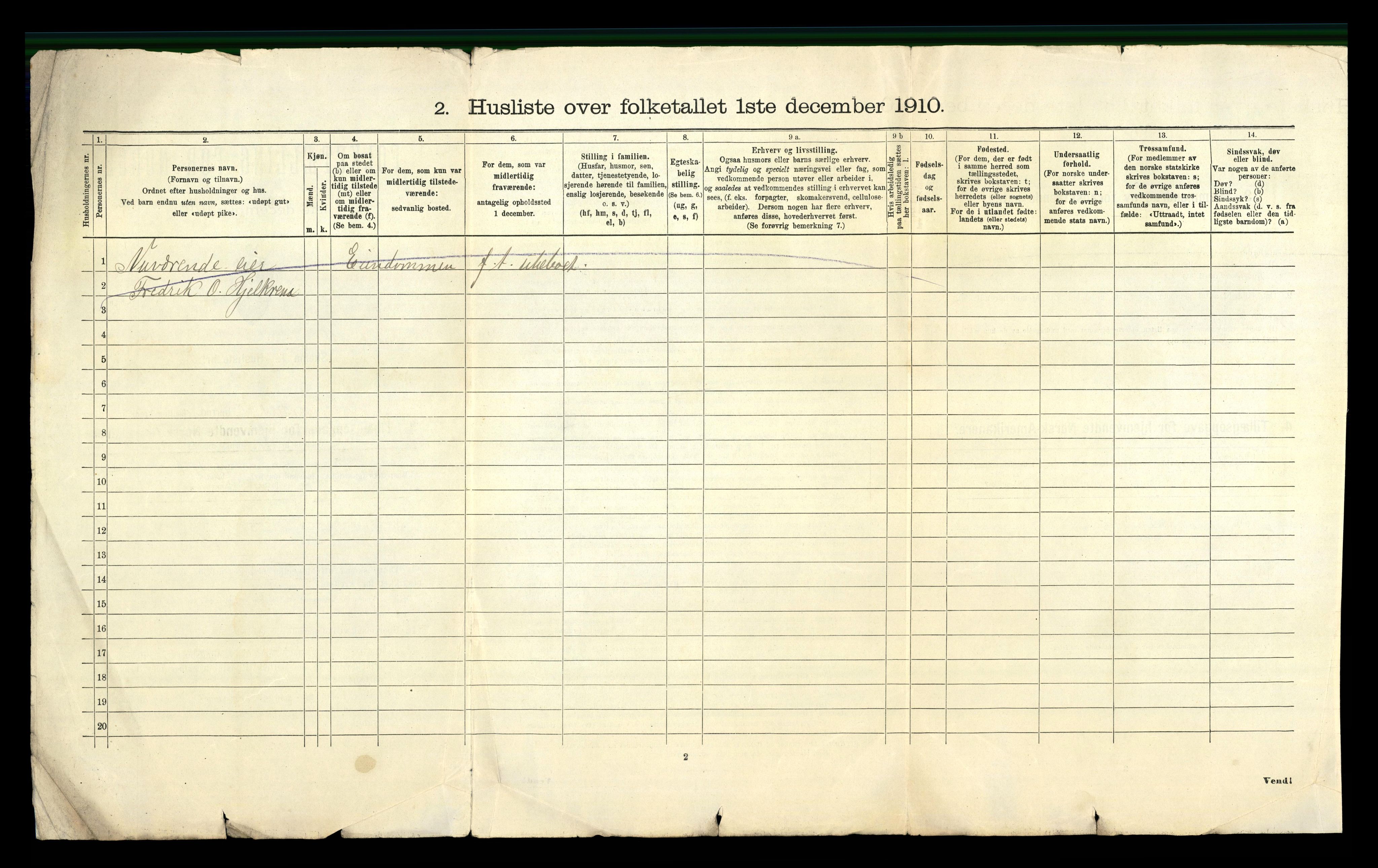 RA, 1910 census for Gjemnes, 1910, p. 18