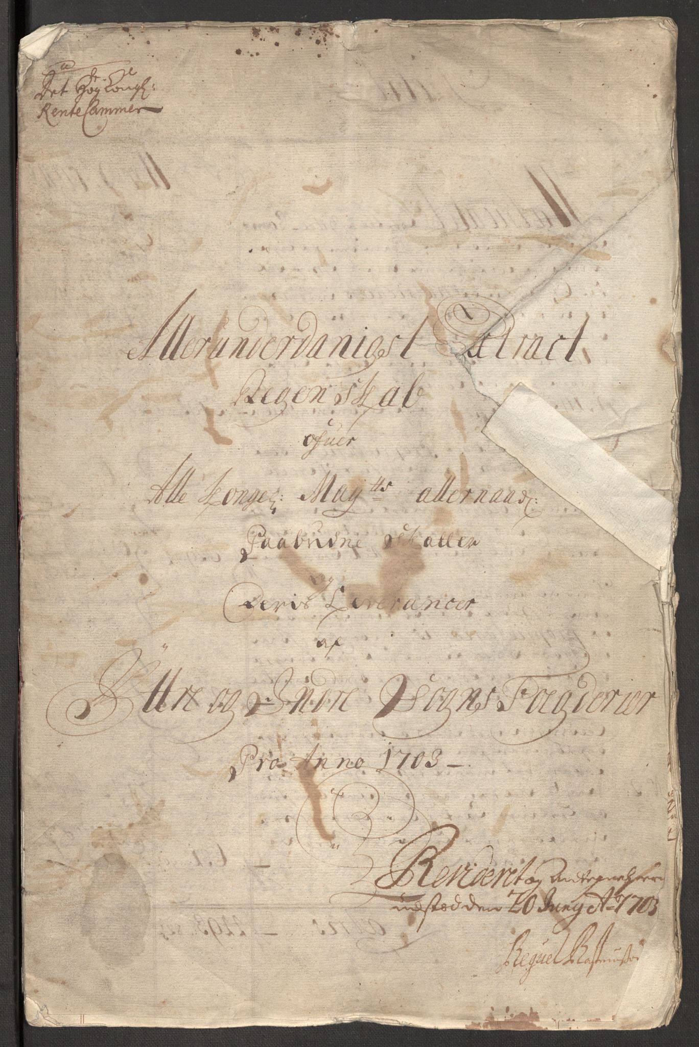 Rentekammeret inntil 1814, Reviderte regnskaper, Fogderegnskap, AV/RA-EA-4092/R52/L3313: Fogderegnskap Sogn, 1703-1704, p. 3