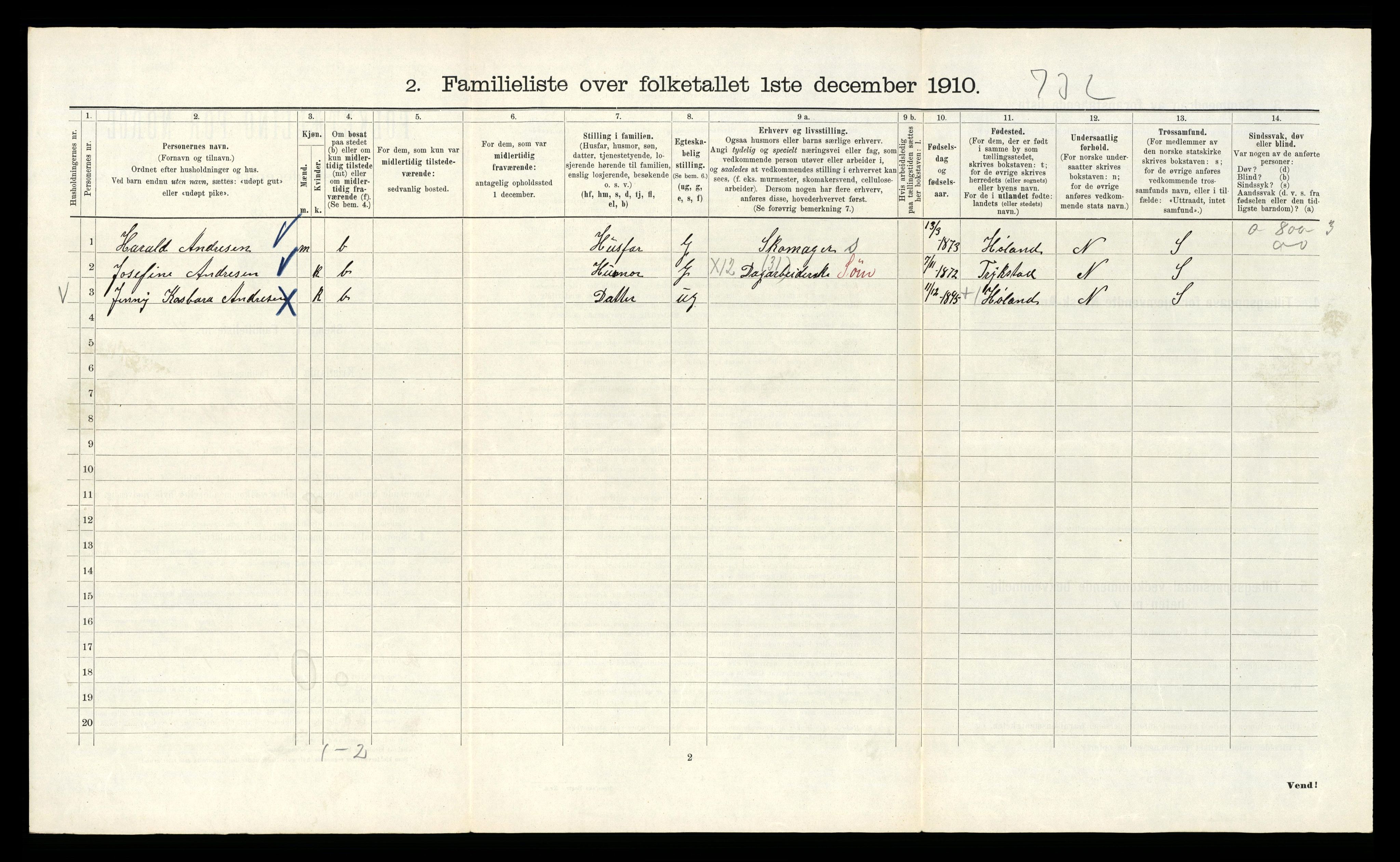 RA, 1910 census for Kristiania, 1910, p. 42930