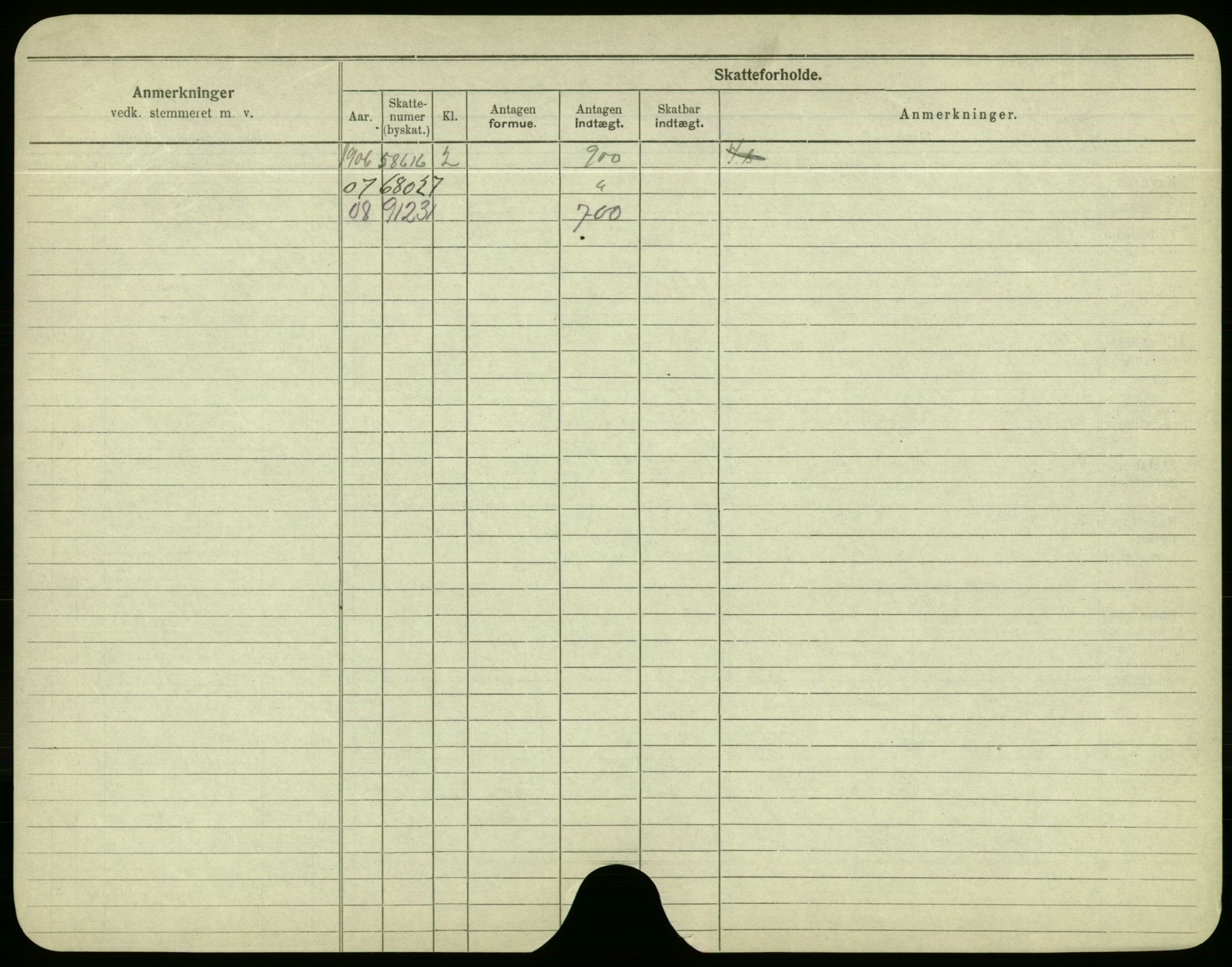 Oslo folkeregister, Registerkort, AV/SAO-A-11715/F/Fa/Fac/L0003: Menn, 1906-1914, p. 800b