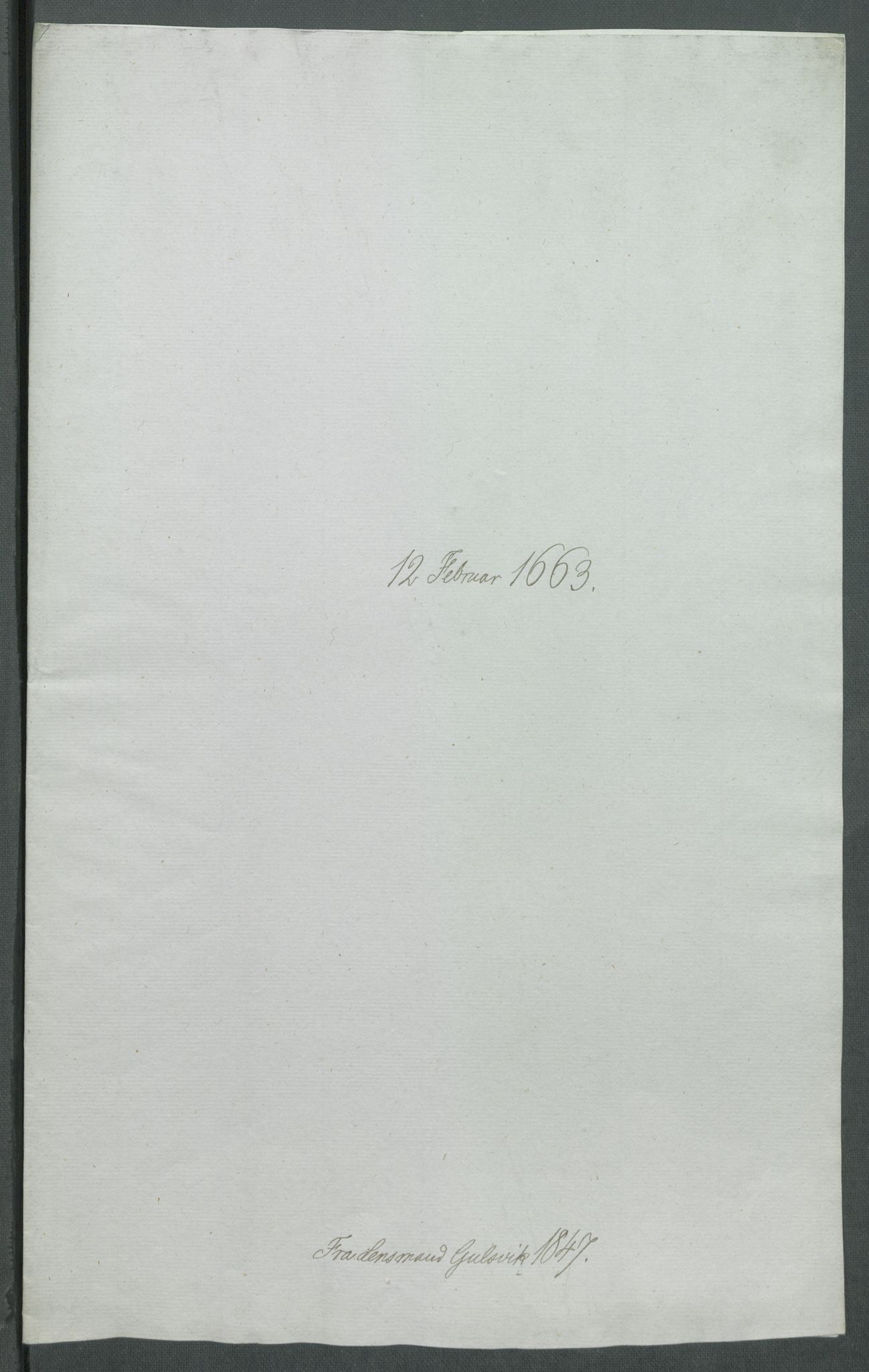 Riksarkivets diplomsamling, RA/EA-5965/F02/L0169: Dokumenter, 1661-1663, p. 180