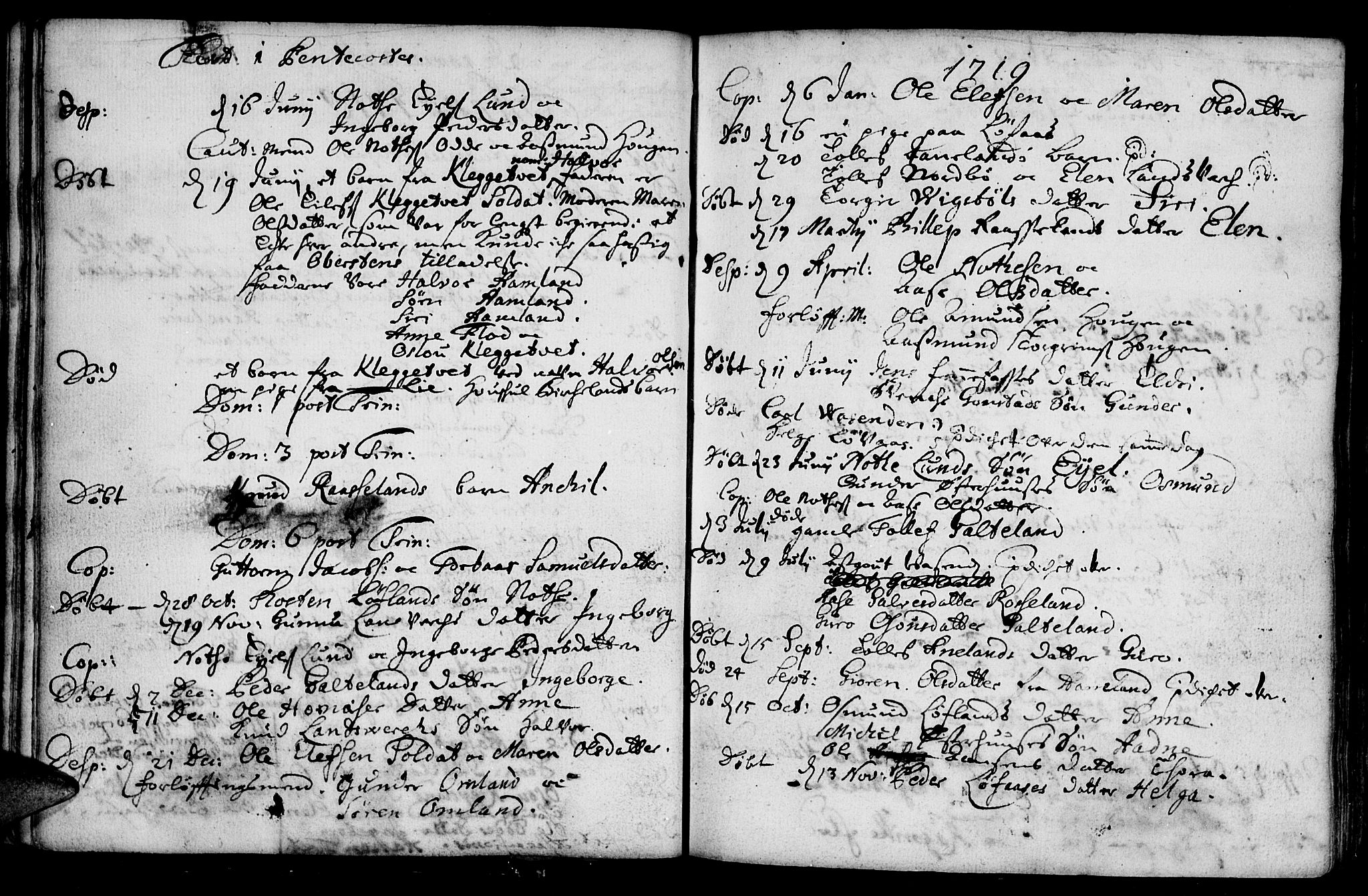 Evje sokneprestkontor, AV/SAK-1111-0008/F/Fa/Faa/L0001: Parish register (official) no. A 1, 1705-1760, p. 39