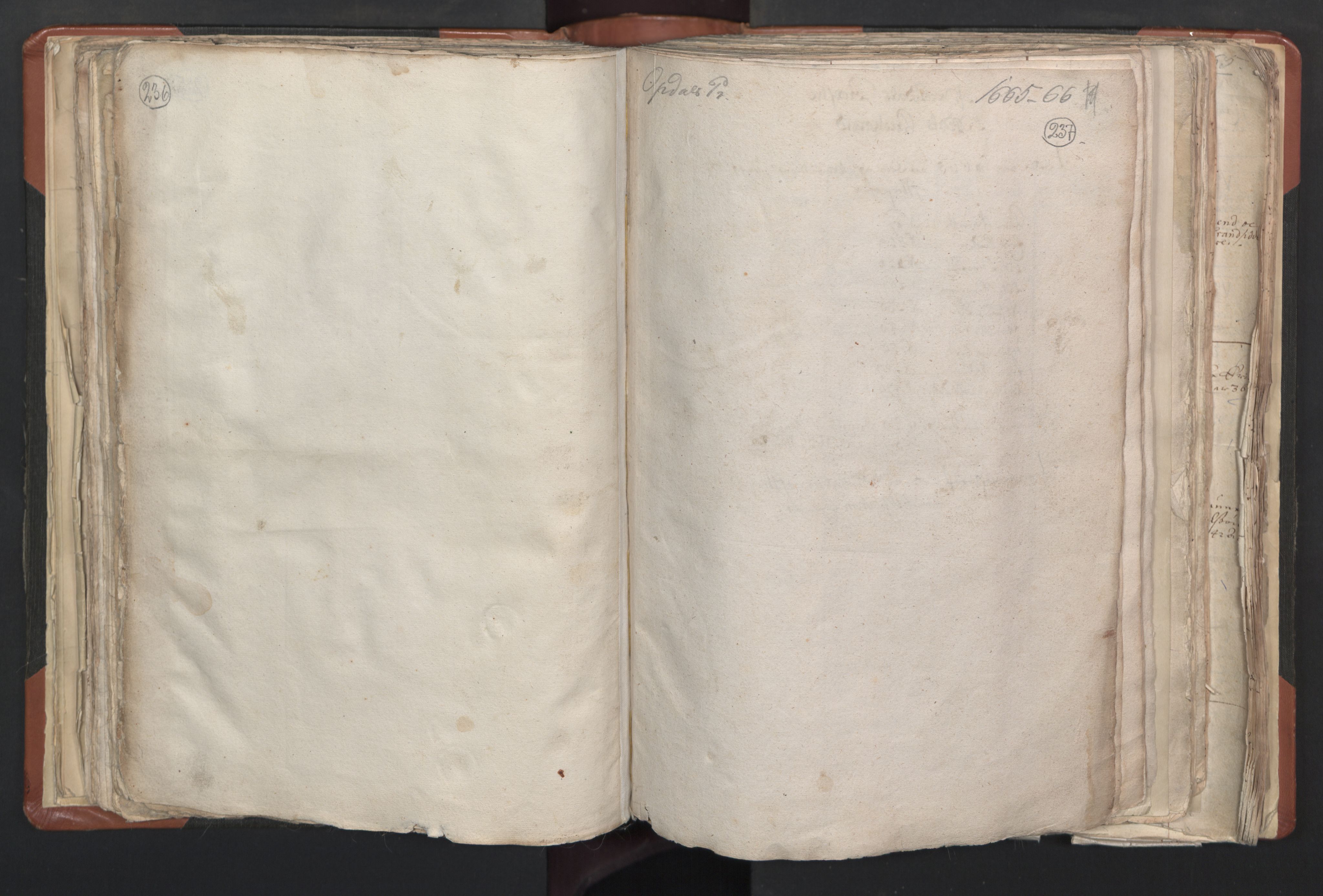 RA, Vicar's Census 1664-1666, no. 31: Dalane deanery, 1664-1666, p. 236-237