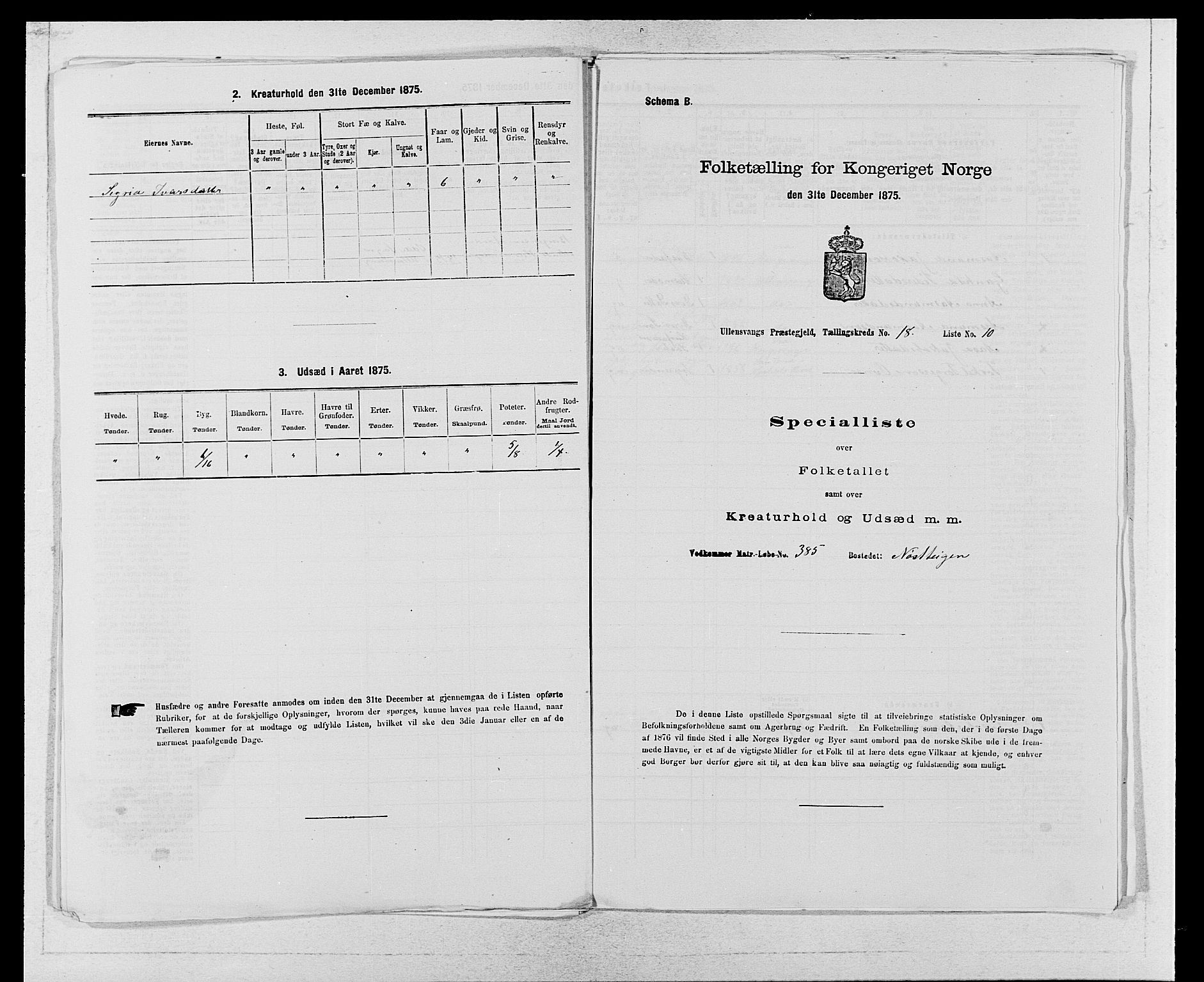 SAB, 1875 census for 1230P Ullensvang, 1875, p. 1877