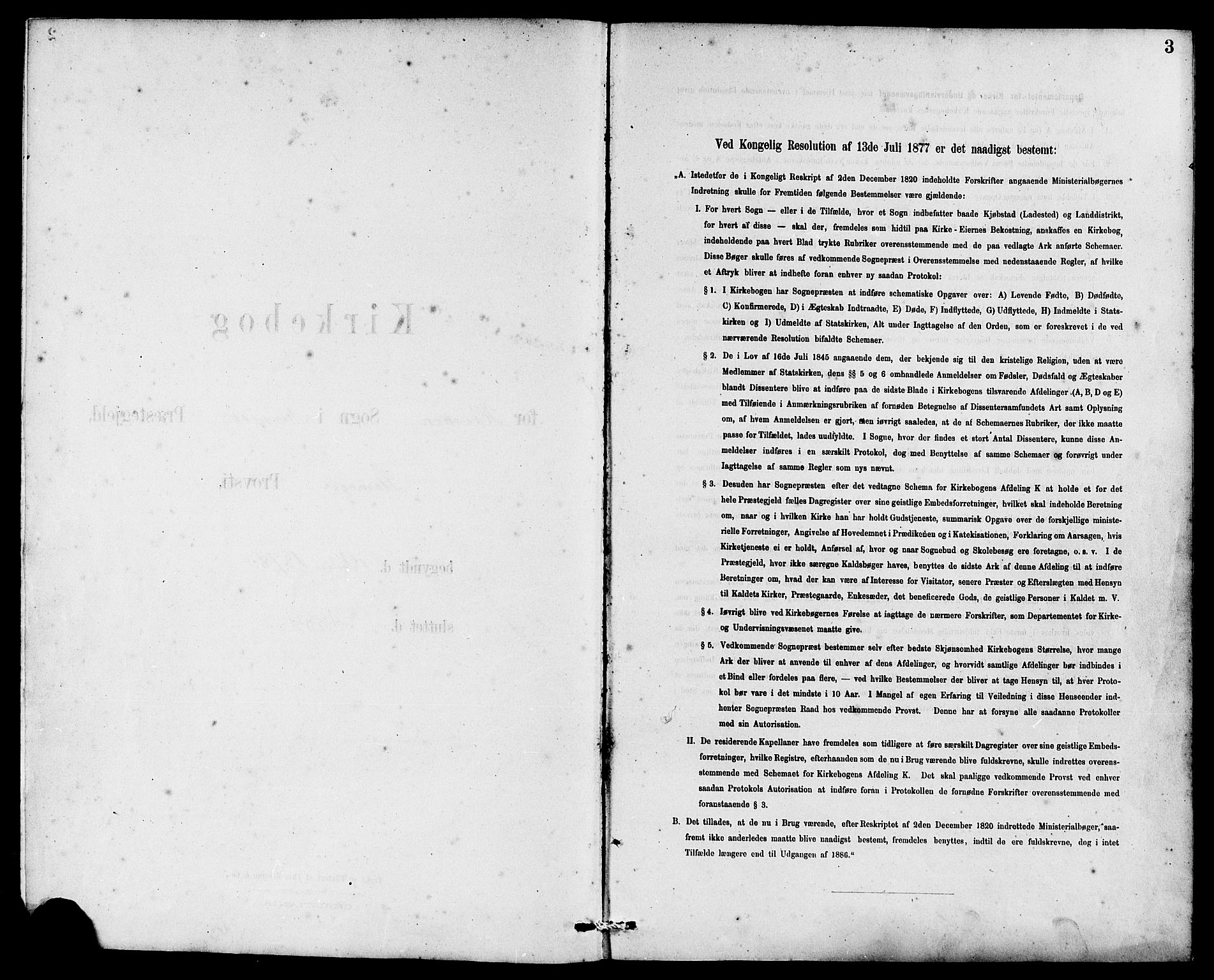 Rennesøy sokneprestkontor, SAST/A -101827/H/Ha/Haa/L0007: Parish register (official) no. A 7, 1878-1884, p. 3