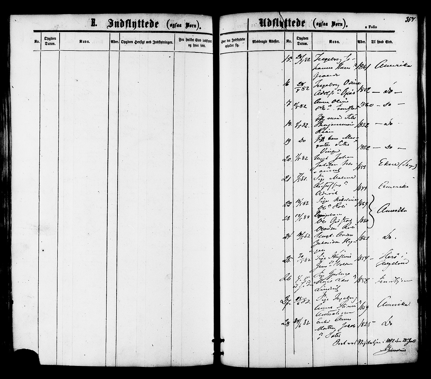 Ministerialprotokoller, klokkerbøker og fødselsregistre - Nord-Trøndelag, SAT/A-1458/701/L0009: Parish register (official) no. 701A09 /1, 1864-1882, p. 357