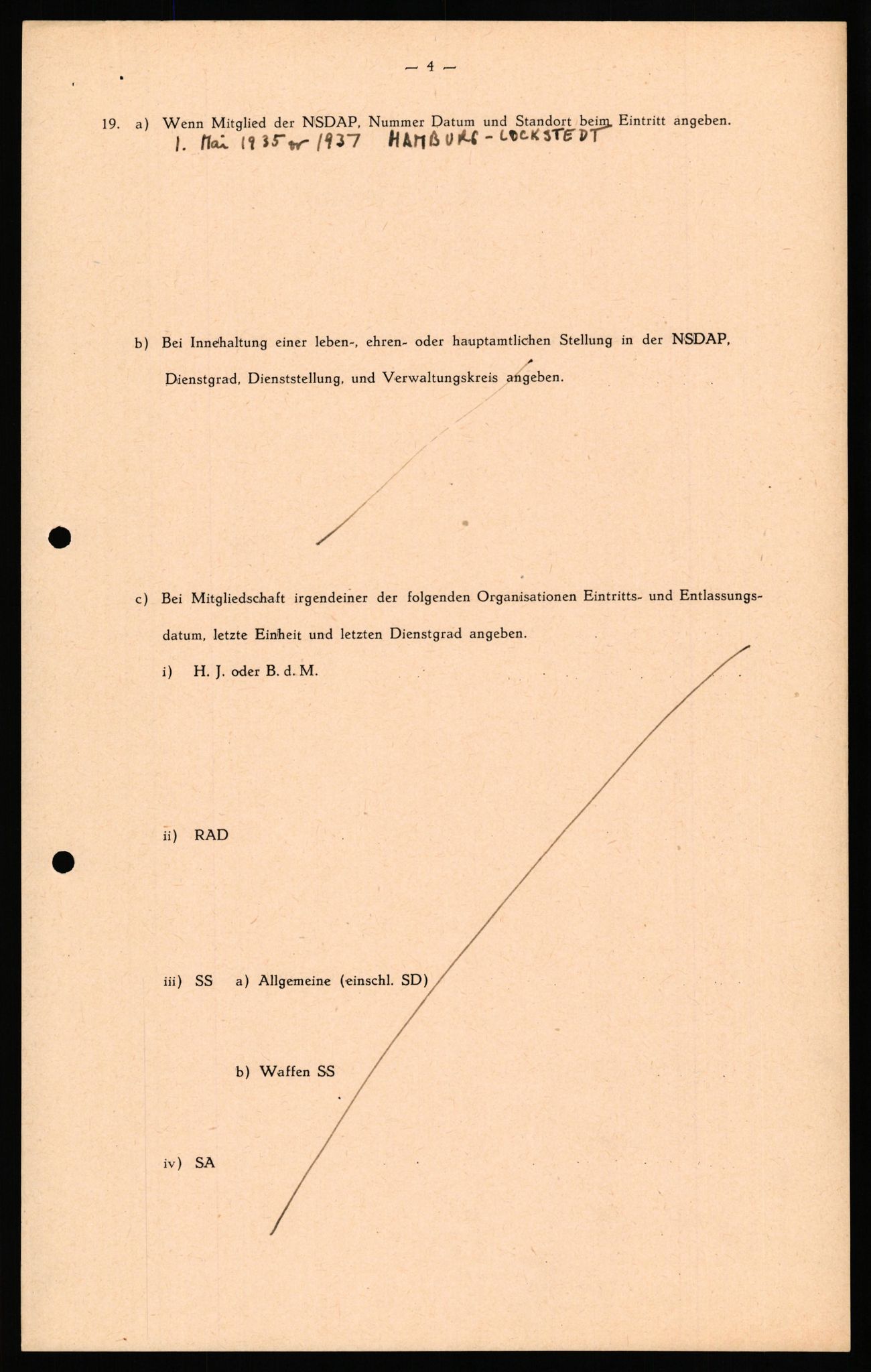 Forsvaret, Forsvarets overkommando II, RA/RAFA-3915/D/Db/L0031: CI Questionaires. Tyske okkupasjonsstyrker i Norge. Tyskere., 1945-1946, p. 388