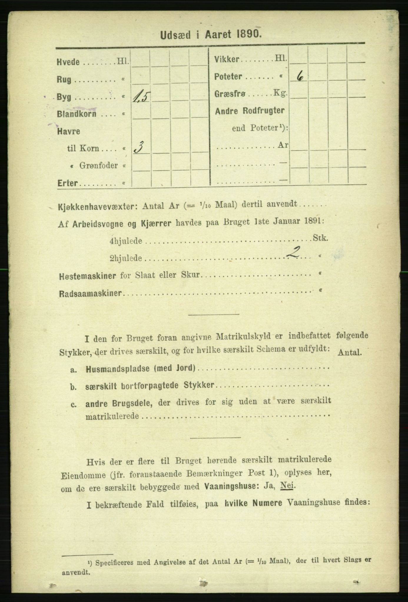 RA, 1891 census for 1727 Beitstad, 1891, p. 7002