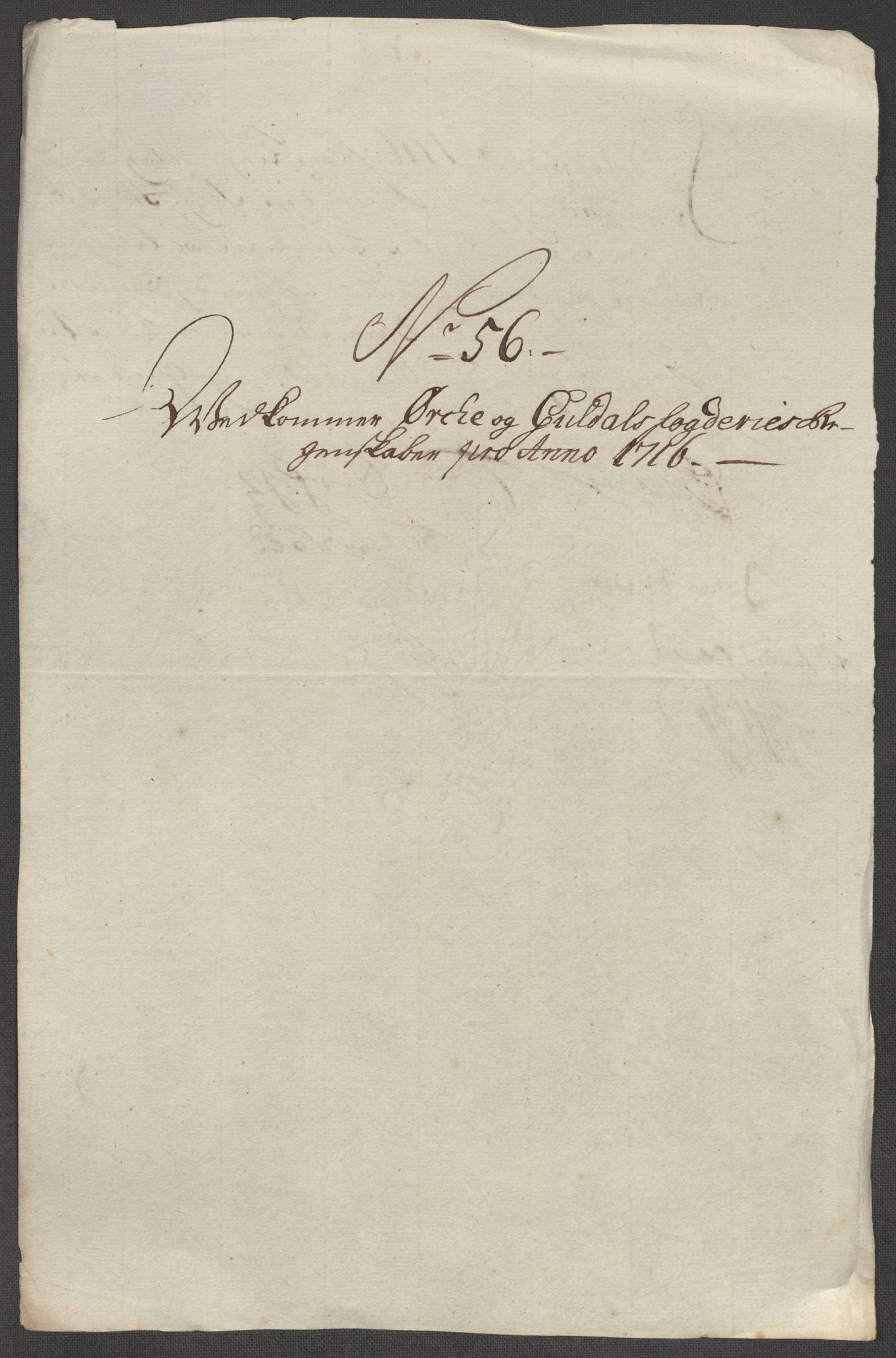 Rentekammeret inntil 1814, Reviderte regnskaper, Fogderegnskap, RA/EA-4092/R60/L3968: Fogderegnskap Orkdal og Gauldal, 1716, p. 109