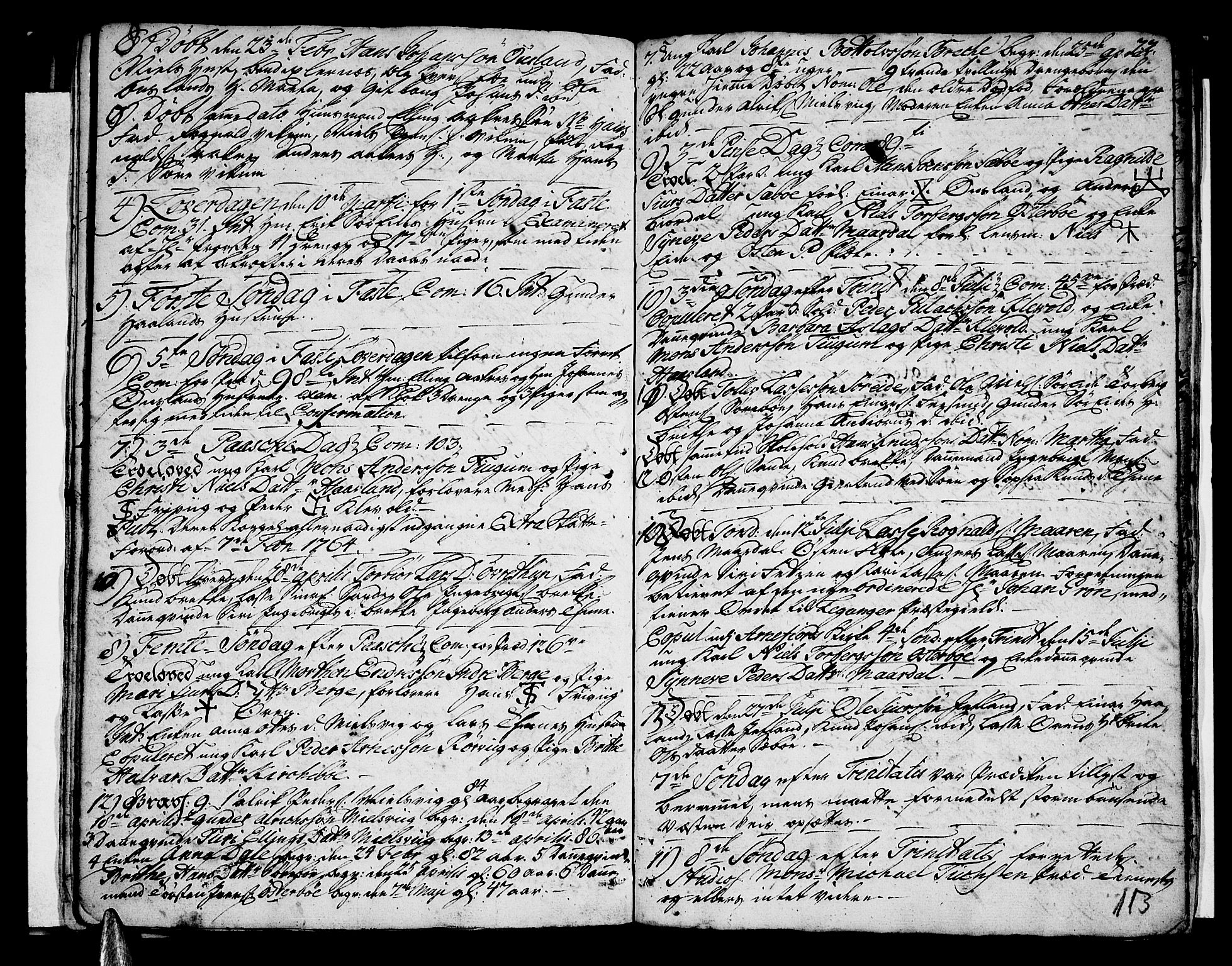 Vik sokneprestembete, SAB/A-81501: Parish register (official) no. A 3 /3, 1755-1771, p. 113