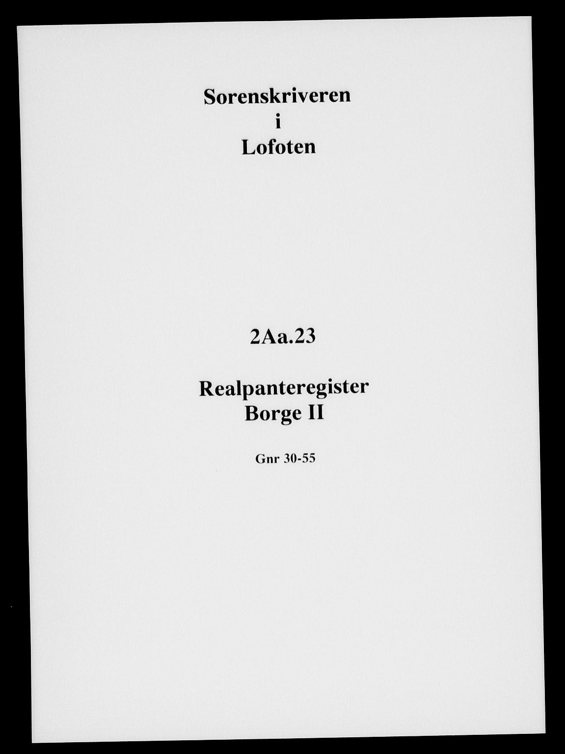 Lofoten sorenskriveri, SAT/A-0017/1/2/2A/L0023: Mortgage register no. 23