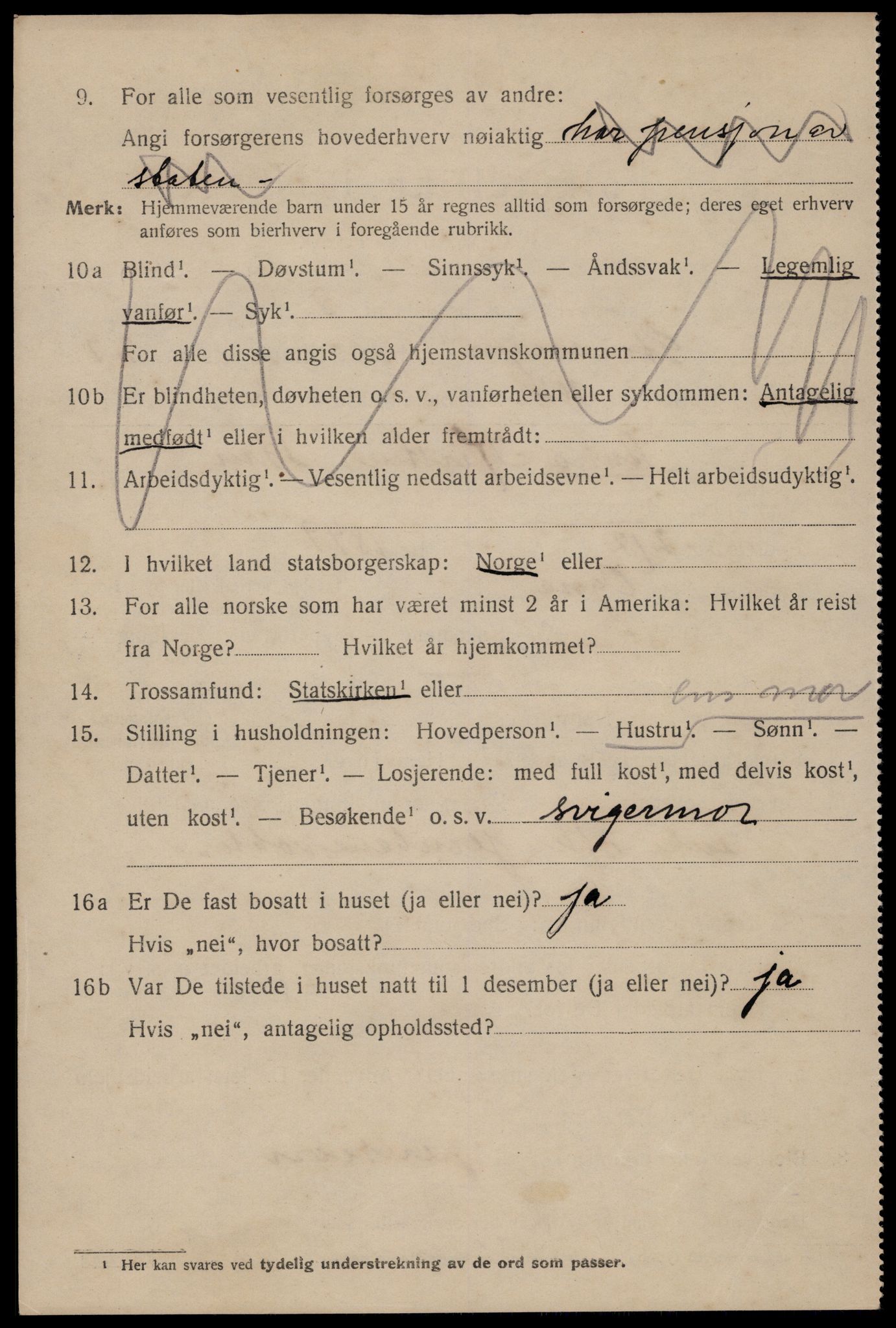 SAST, 1920 census for Stavanger, 1920, p. 84729