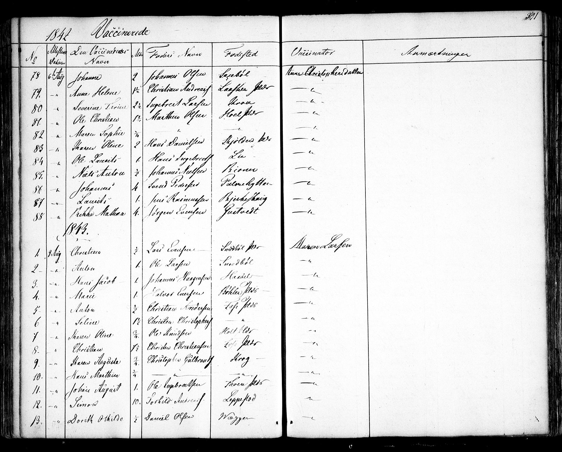 Hobøl prestekontor Kirkebøker, SAO/A-2002/F/Fa/L0003: Parish register (official) no. I 3, 1842-1864, p. 391