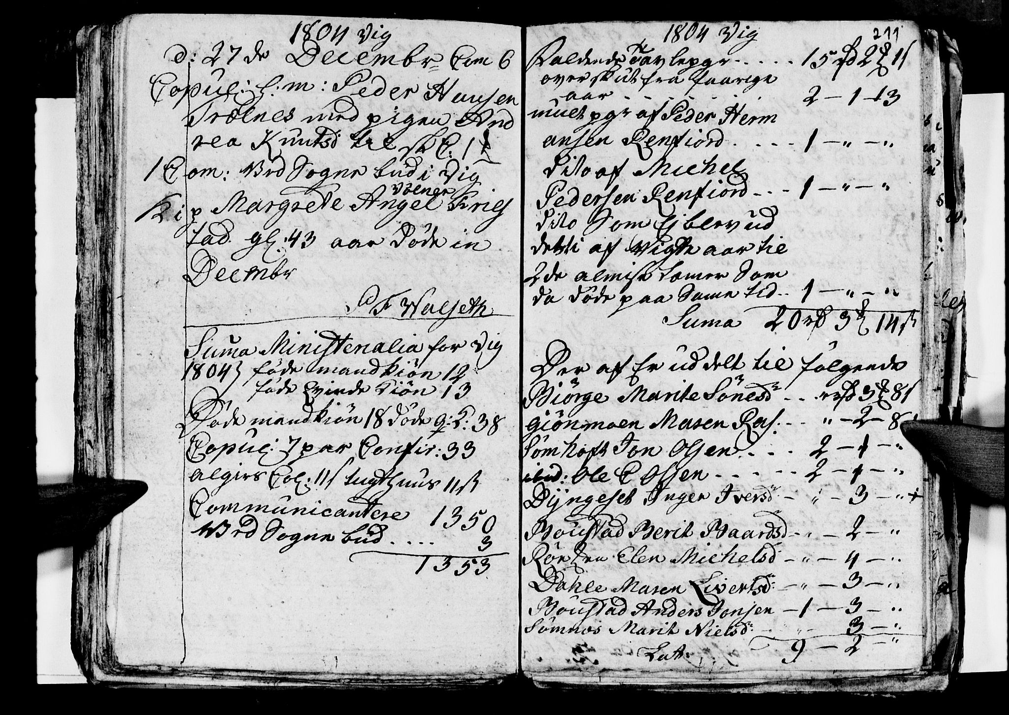 Ministerialprotokoller, klokkerbøker og fødselsregistre - Nordland, AV/SAT-A-1459/812/L0184: Parish register (copy) no. 812C02, 1793-1809, p. 211