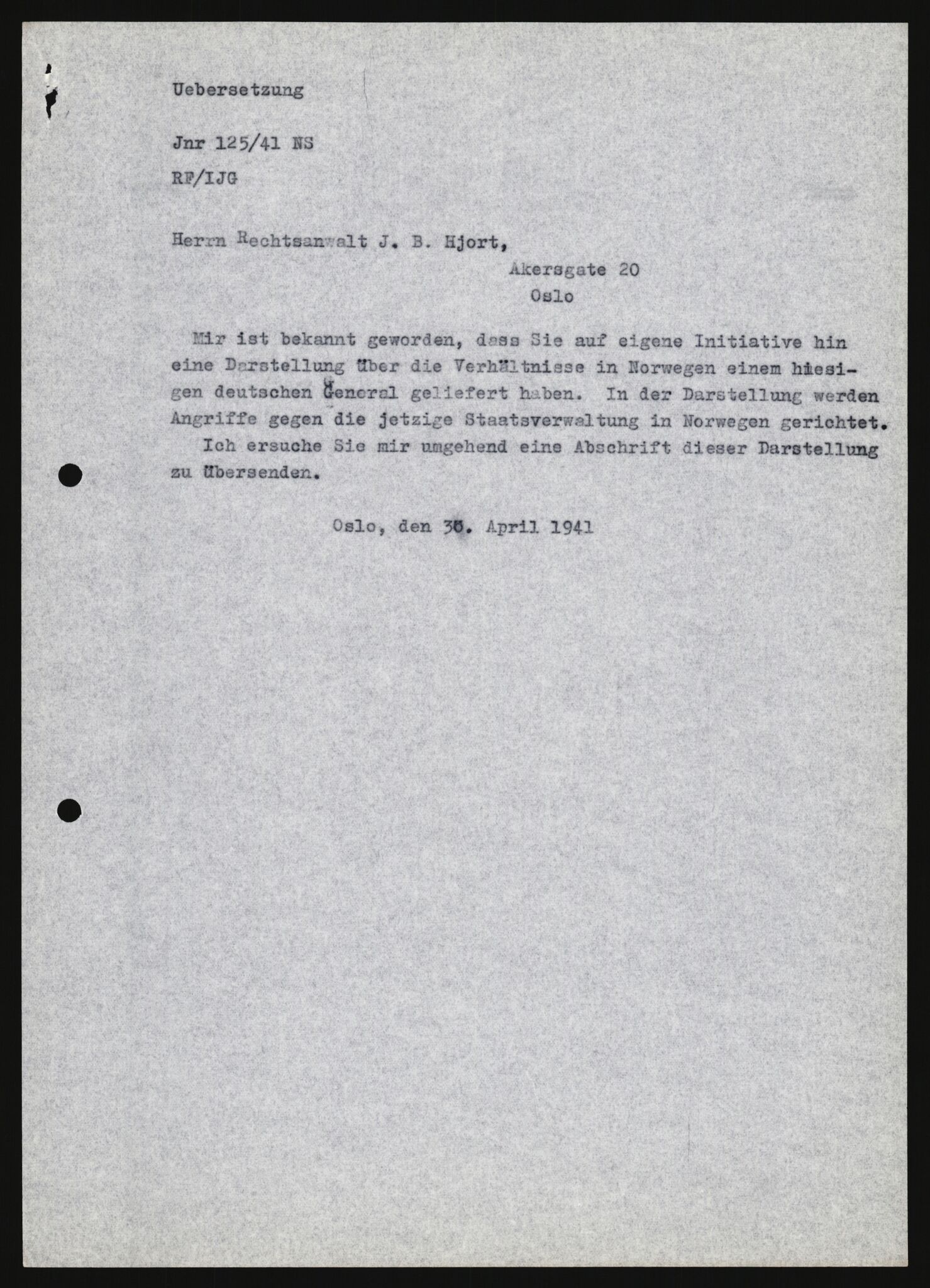 Forsvarets Overkommando. 2 kontor. Arkiv 11.4. Spredte tyske arkivsaker, AV/RA-RAFA-7031/D/Dar/Darb/L0013: Reichskommissariat - Hauptabteilung Vervaltung, 1917-1942, p. 1041