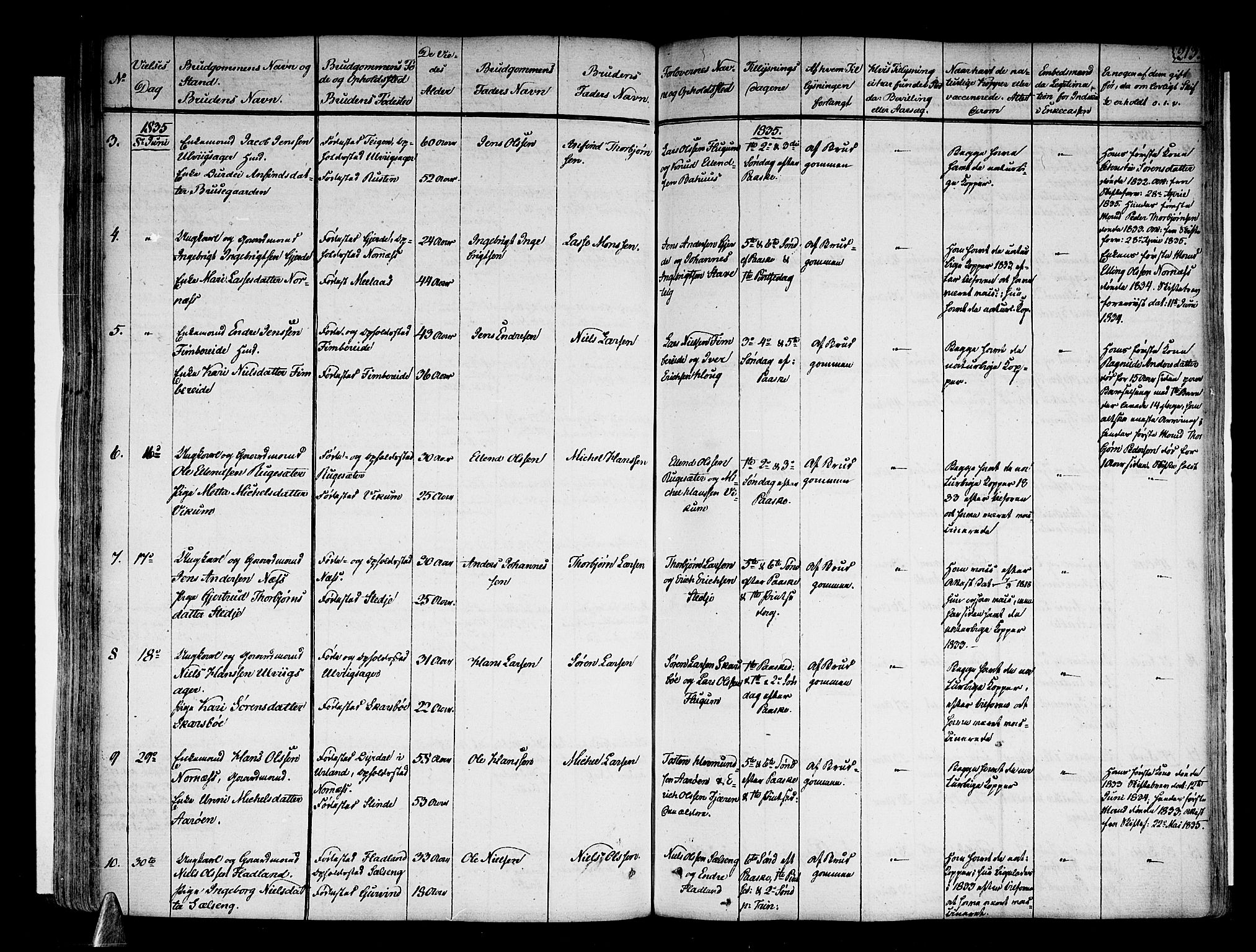 Sogndal sokneprestembete, SAB/A-81301/H/Haa/Haaa/L0010: Parish register (official) no. A 10, 1821-1838, p. 213