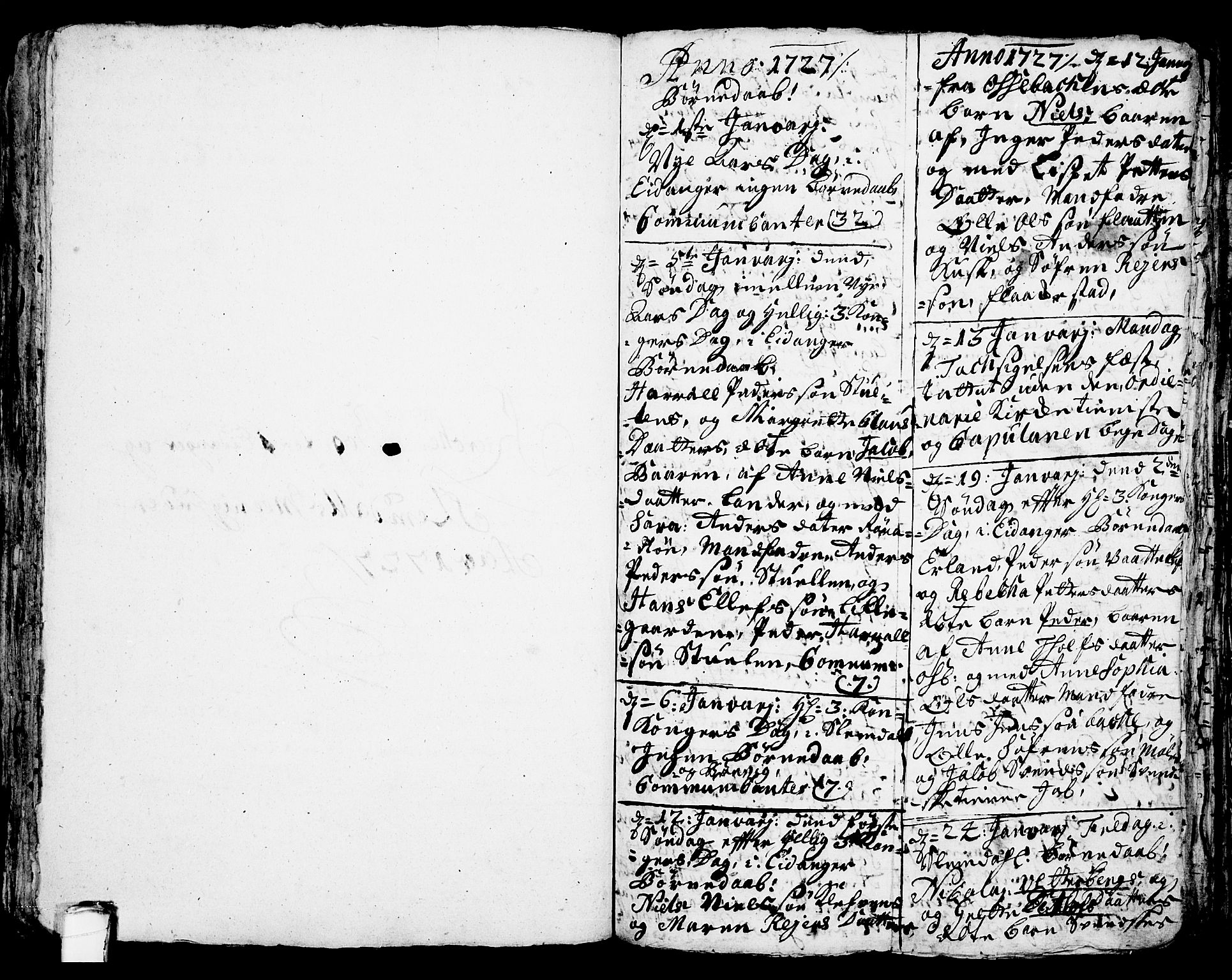 Eidanger kirkebøker, SAKO/A-261/F/Fa/L0003: Parish register (official) no. 3, 1719-1732