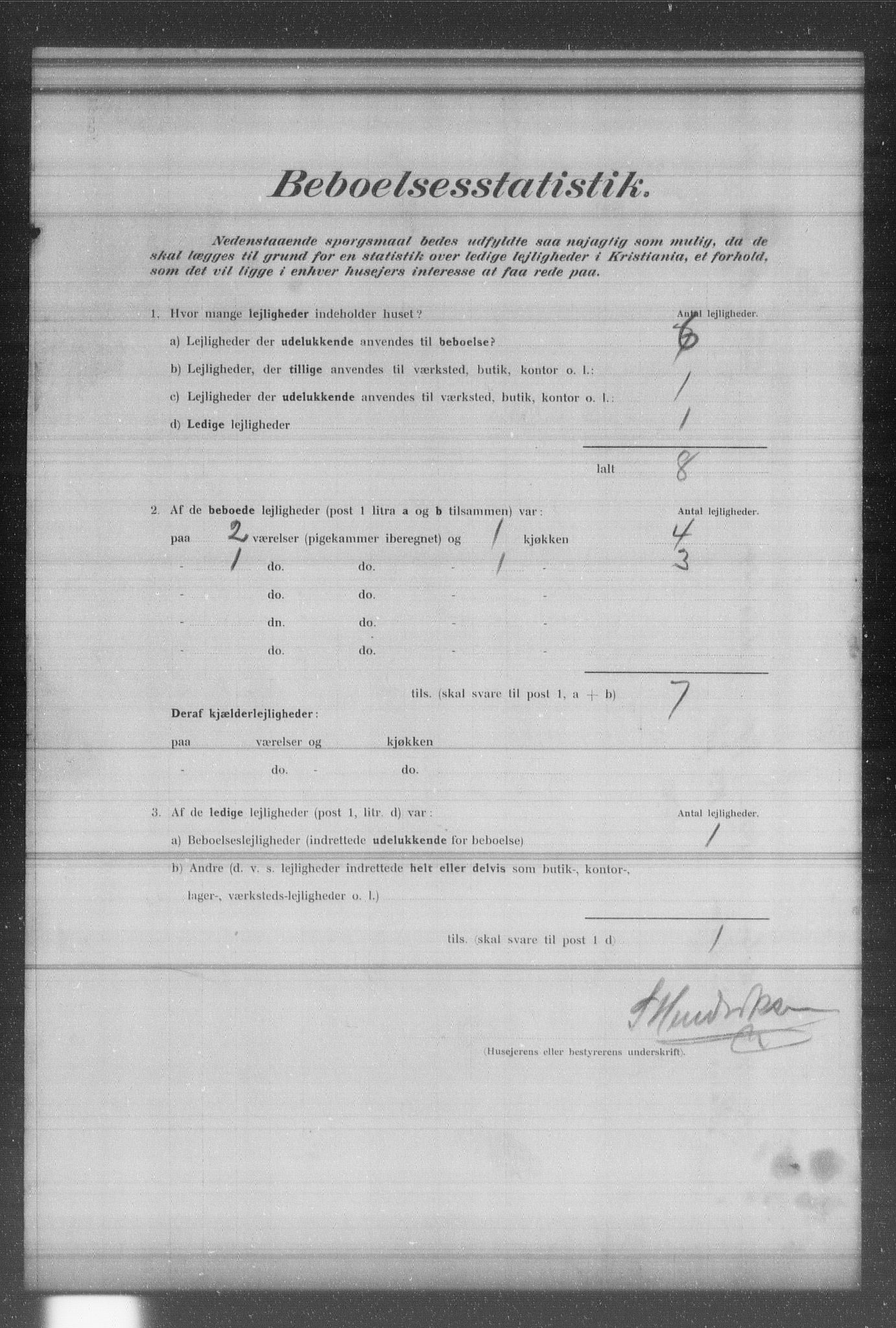 OBA, Municipal Census 1902 for Kristiania, 1902, p. 11509